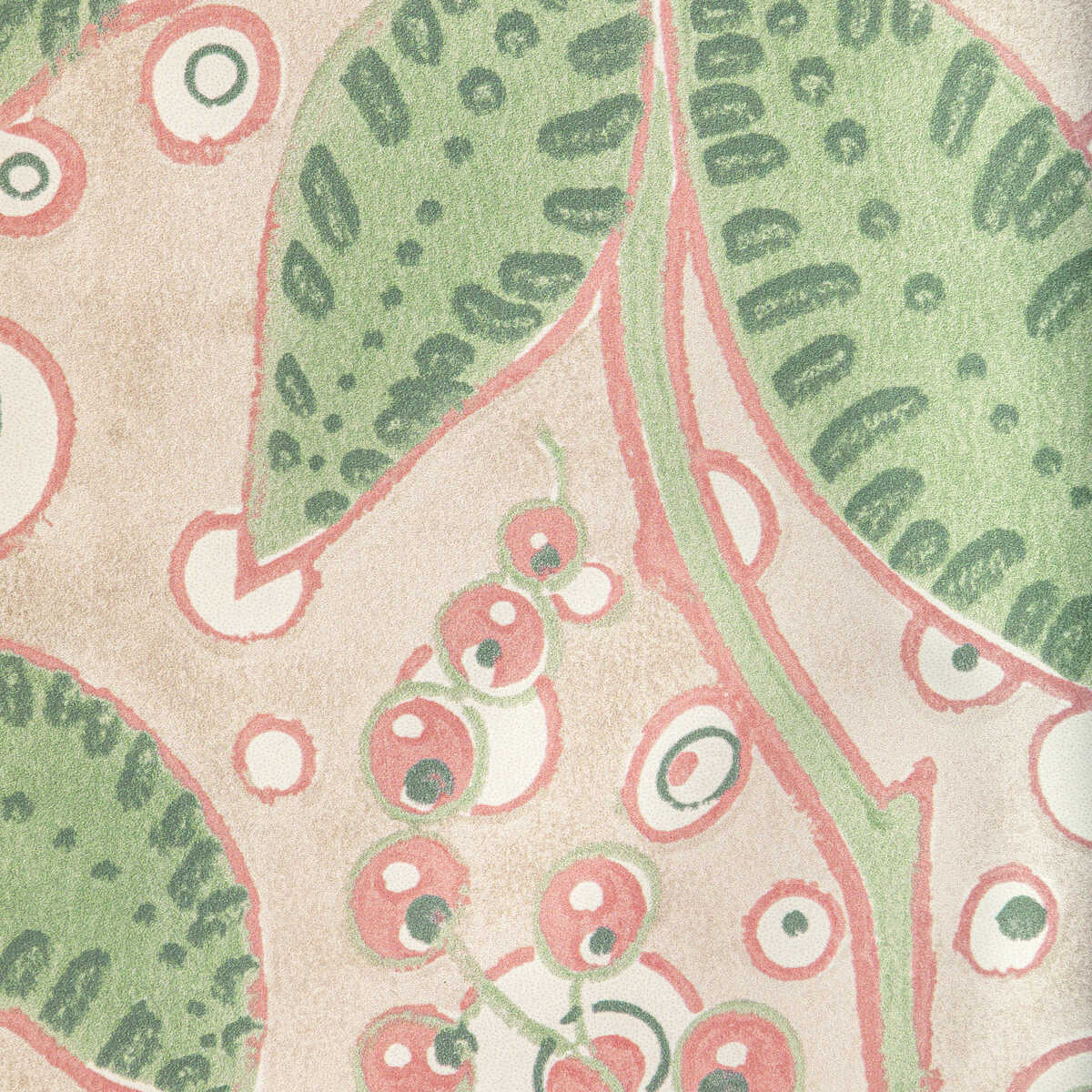 Putnam Paper - Green/Rose - LEE JOFA Wallpaper