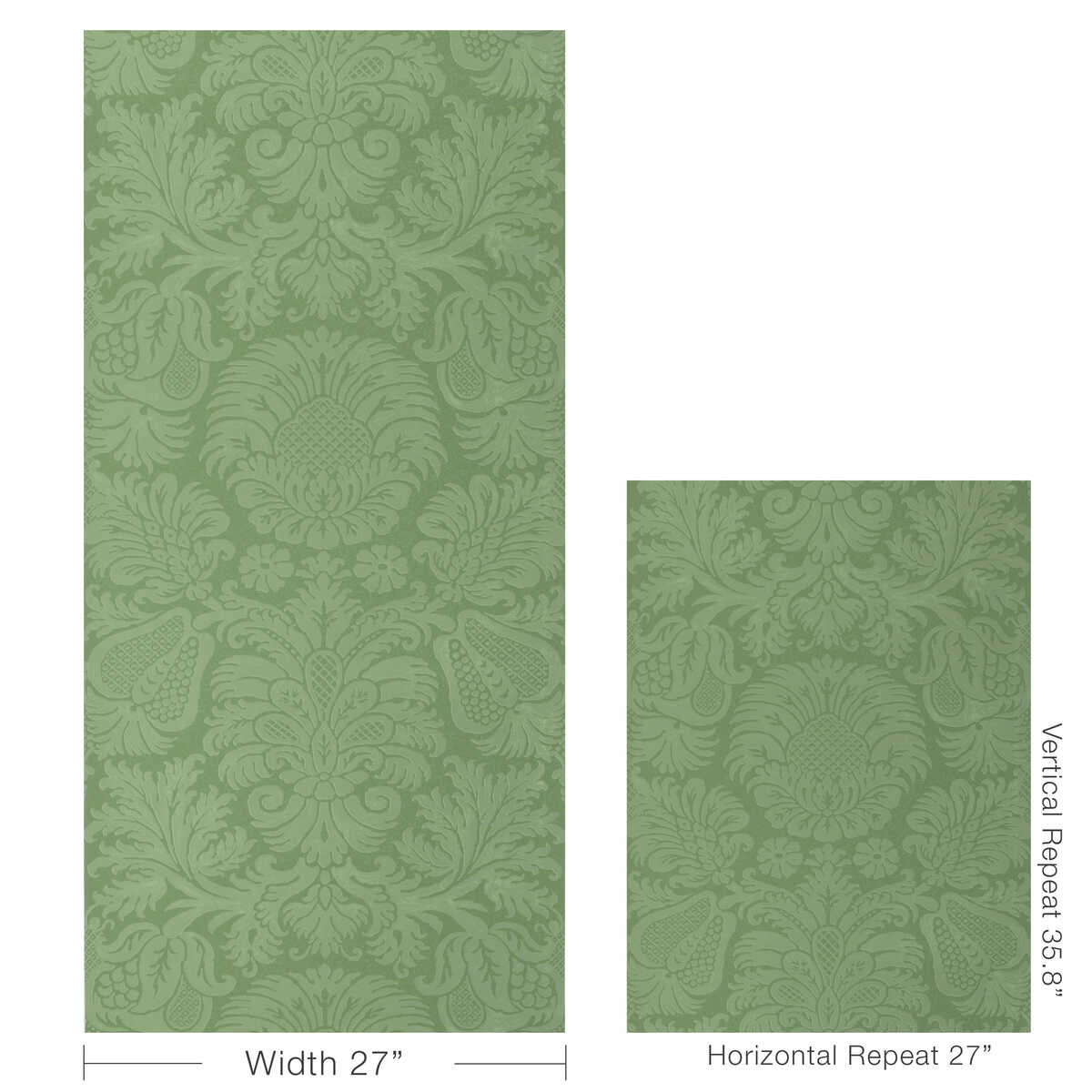 Hancock Paper - Green - LEE JOFA Papel pintado