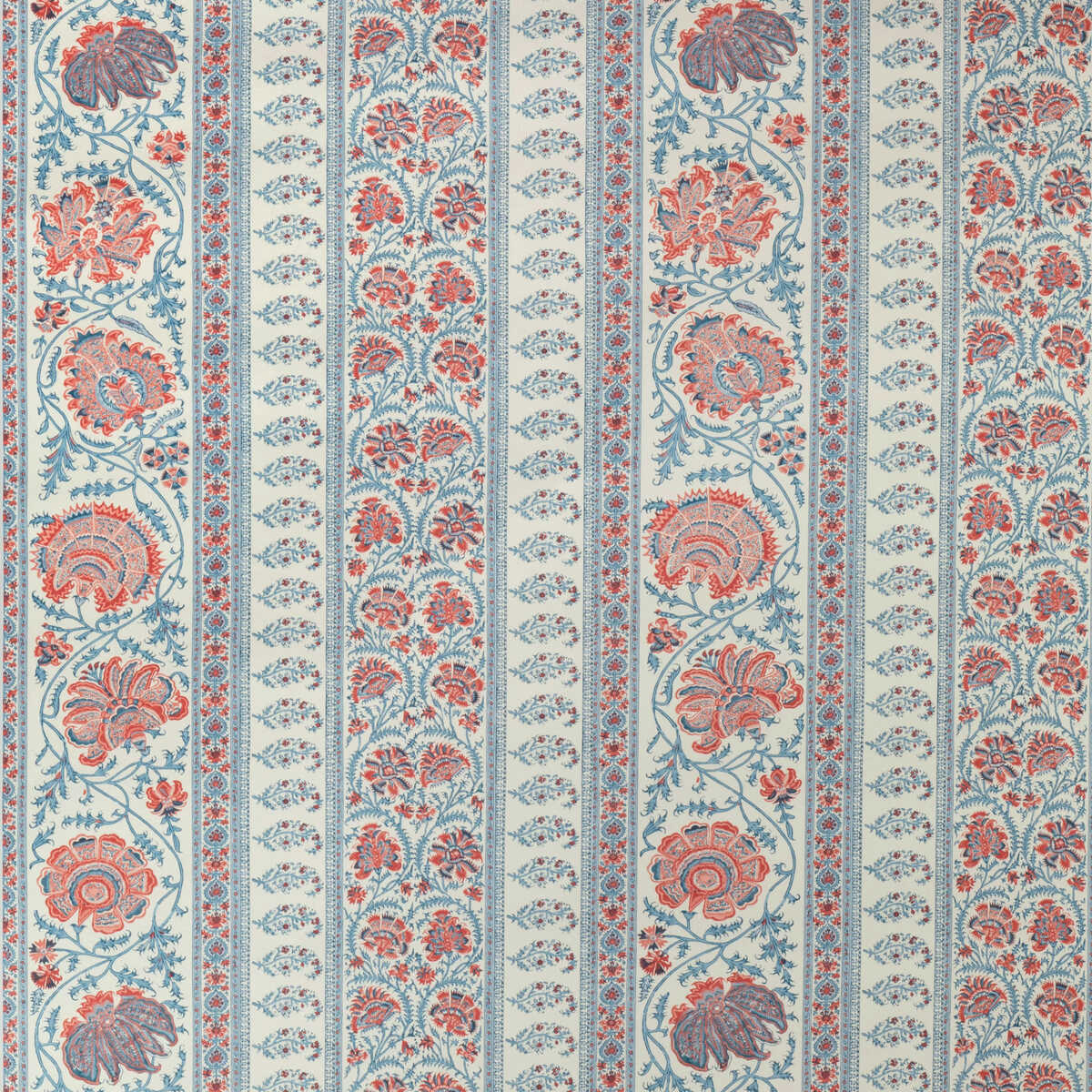 Indiennes Stripe Wp - Berry - LEE JOFA Papel pintado