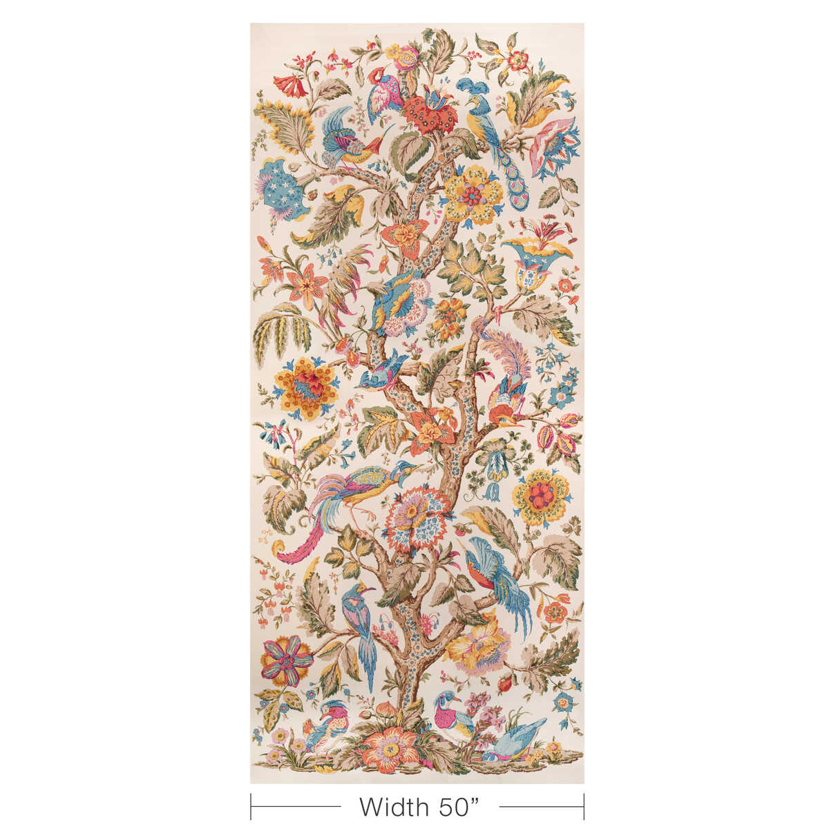 Tree Of Life Pnl - Denim/Berry - LEE JOFA Wallpaper
