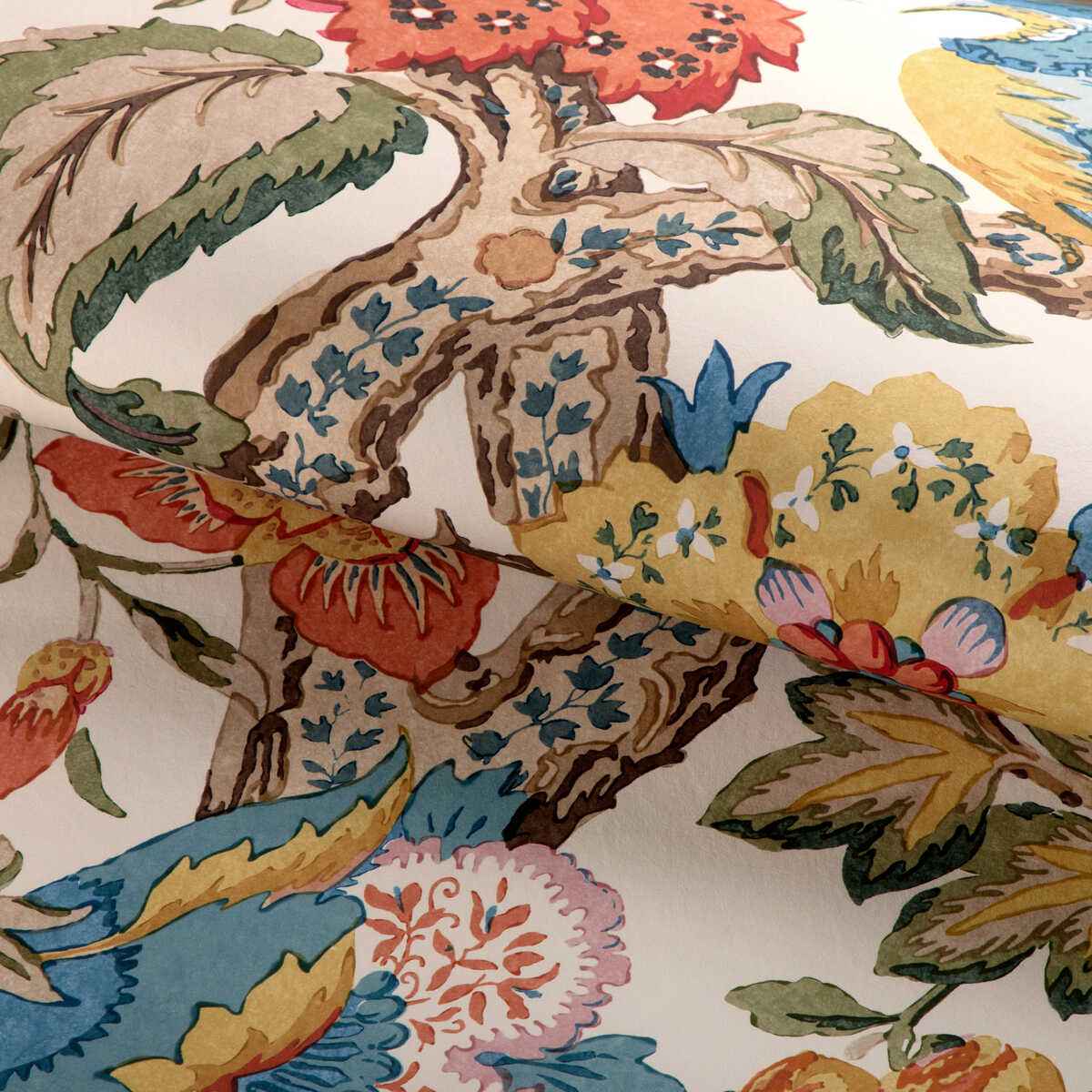 Tree-Of-Life-Wp-Denim-Berry-Lee-Jofa-Wallpaper - LEE JOFA Wallpaper
