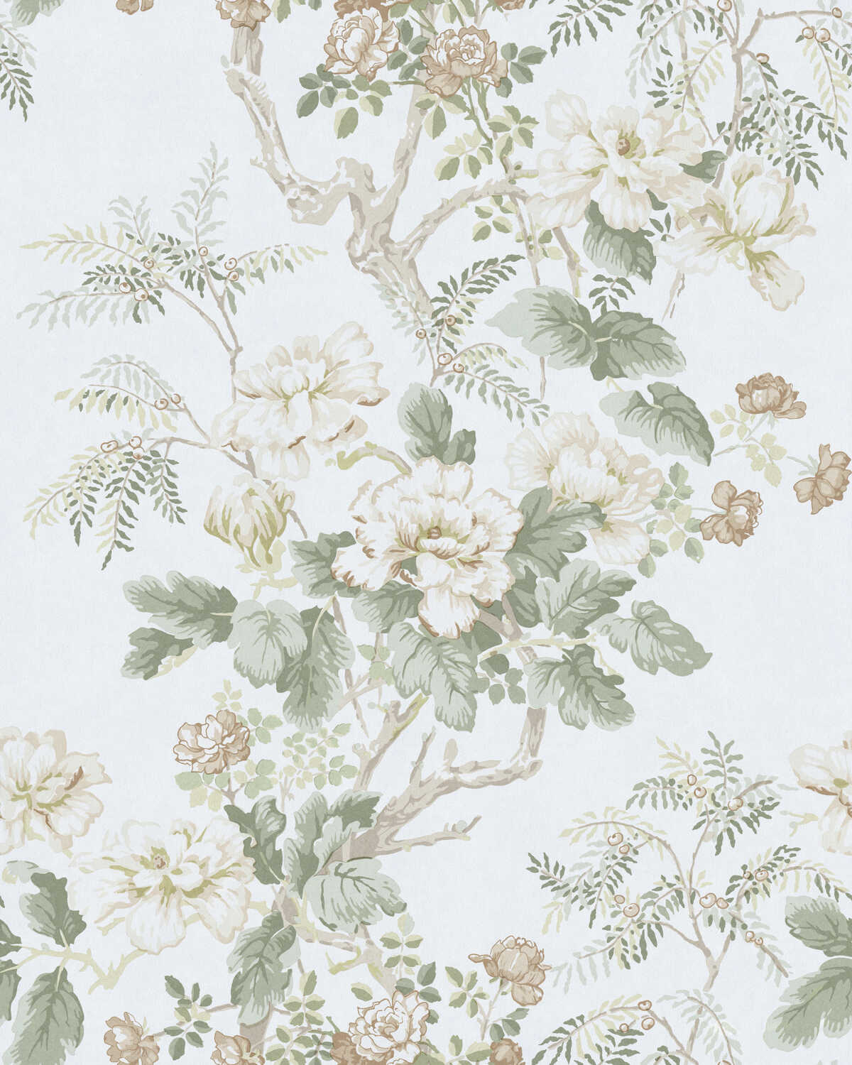 Chinese Peony Wp - Beige - LEE JOFA Wallpaper
