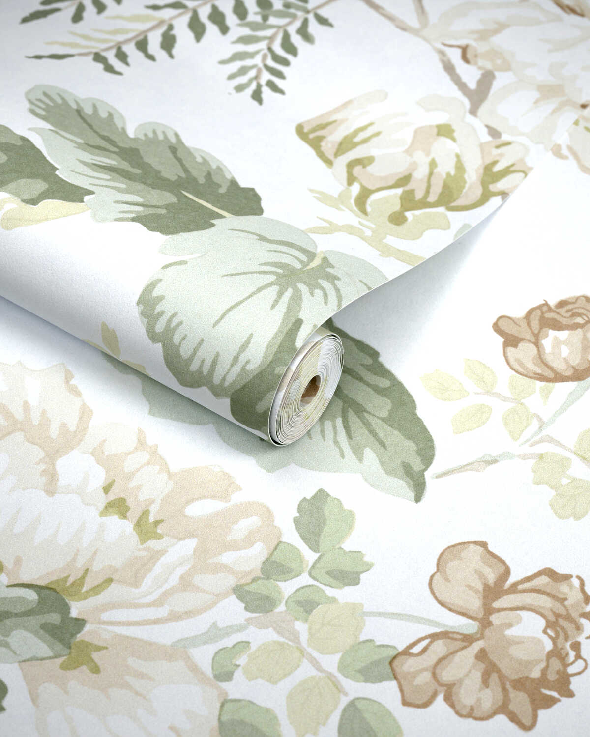 Chinese Peony Wp - Beige - LEE JOFA Wallpaper