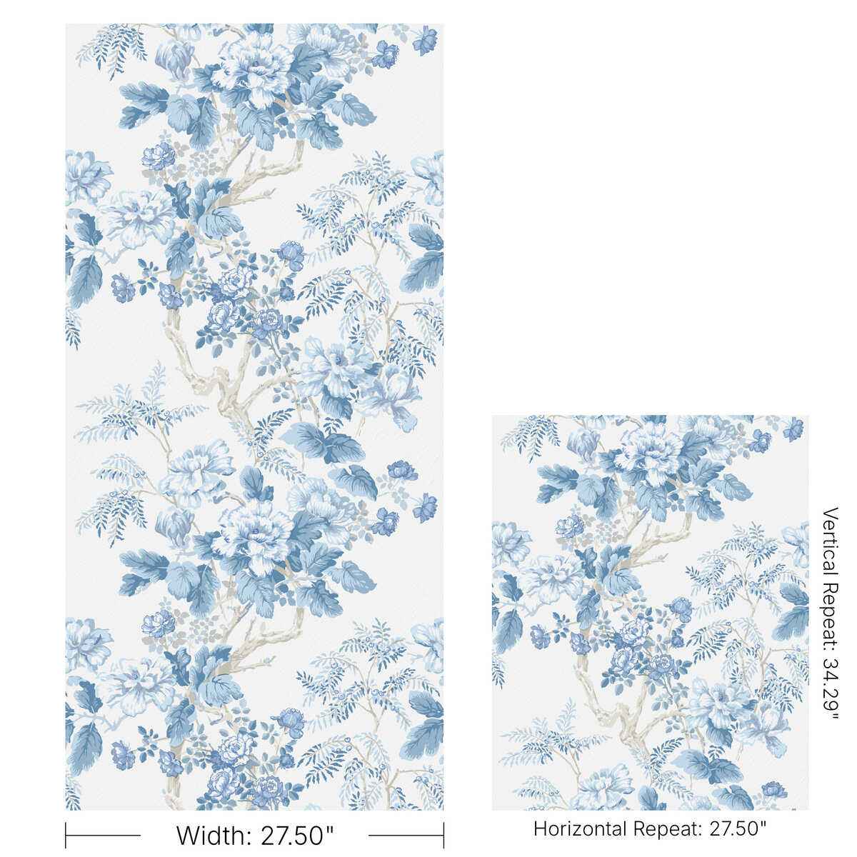 Chinese-Peony-Wp-Horizon-Lee-Jofa-Wallpaper - LEE JOFA Wallpaper