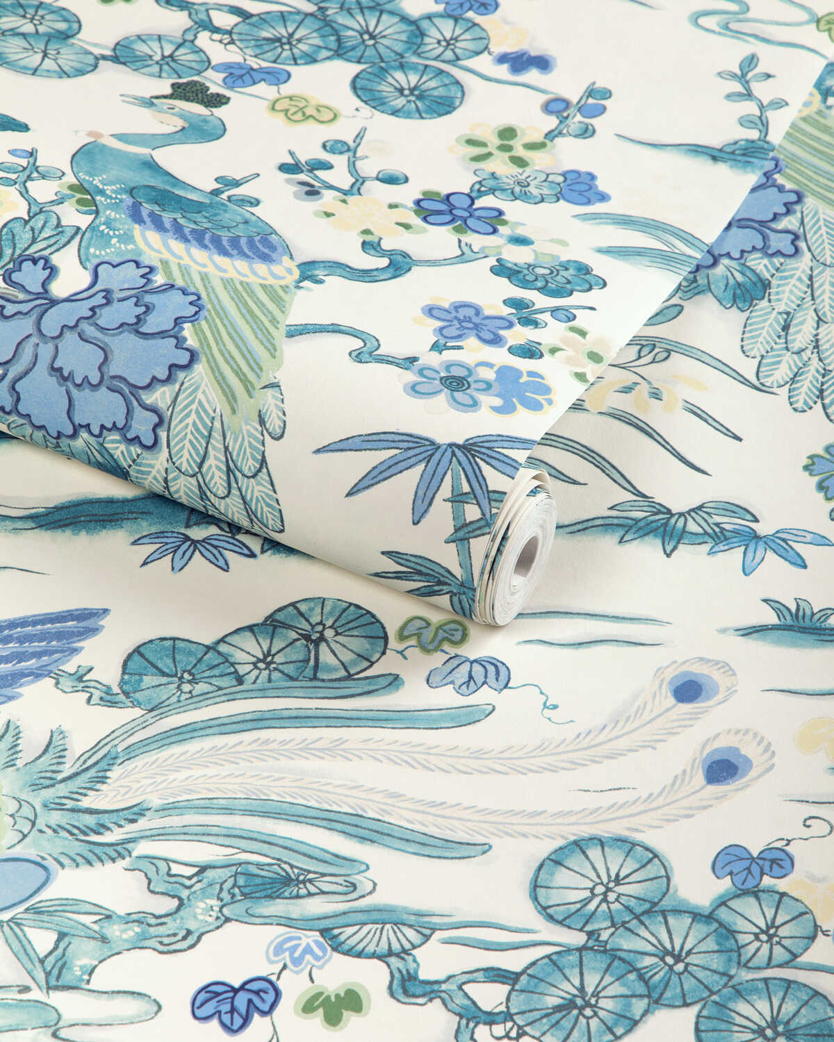 Sakura Paper - Teal - LEE JOFA Papel pintado