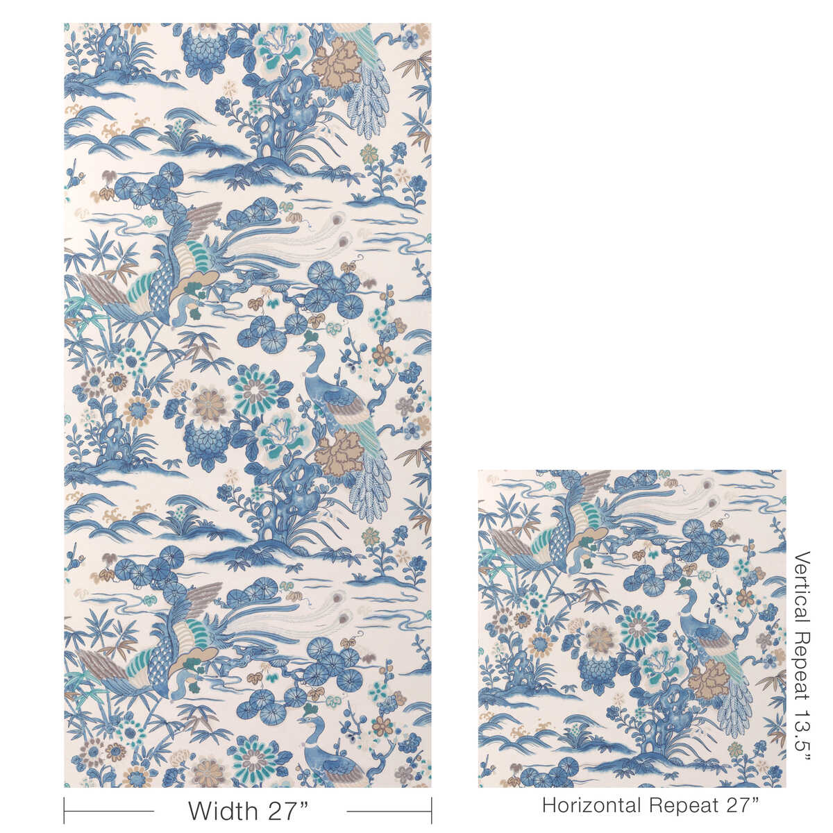 Sakura Paper - Blue - LEE JOFA Papel pintado