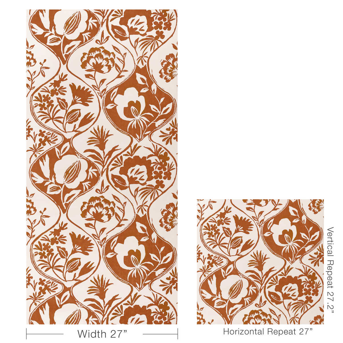 Calathea Paper - Clay - LEE JOFA Papel pintado
