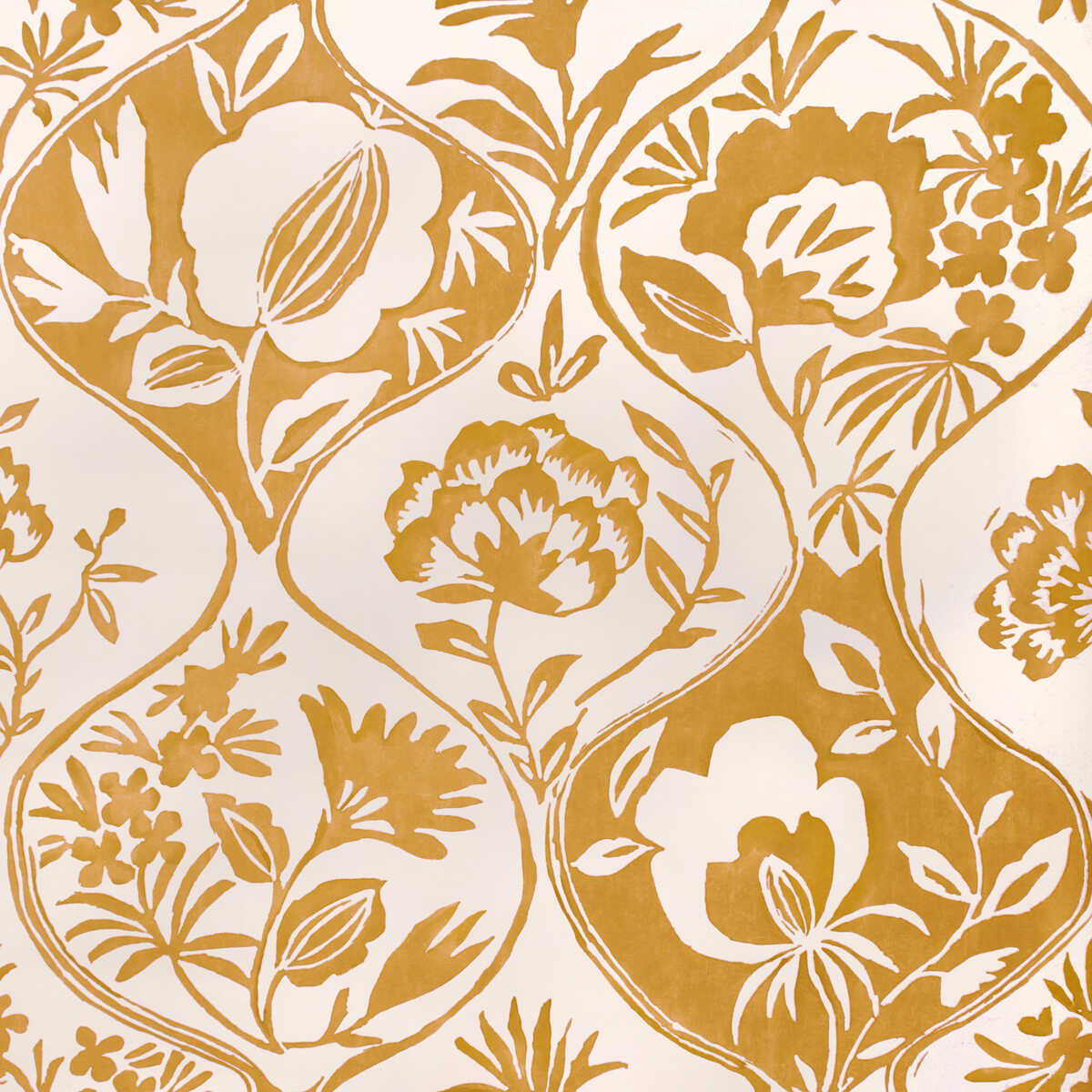 Calathea Paper - Gold - LEE JOFA Wallpaper