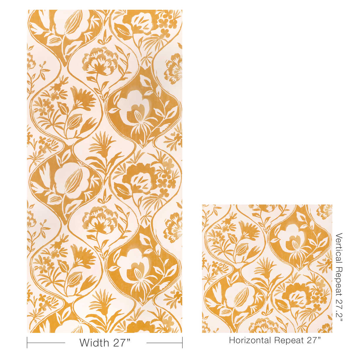 Calathea Paper - Gold - LEE JOFA Wallpaper