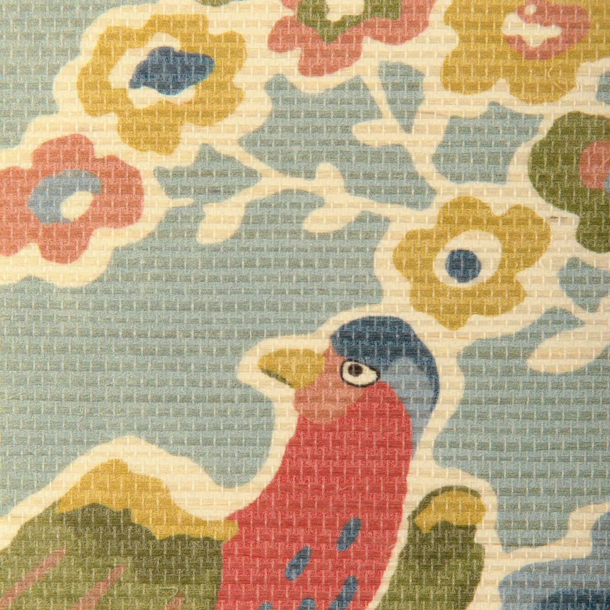Posy Paper - Aqua/Ivy - LEE JOFA Wallpaper