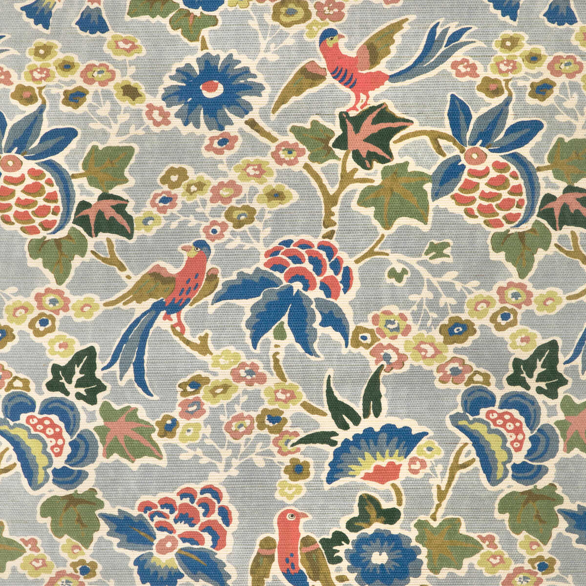 Posy Paper - Blue/Multi - LEE JOFA Wallpaper