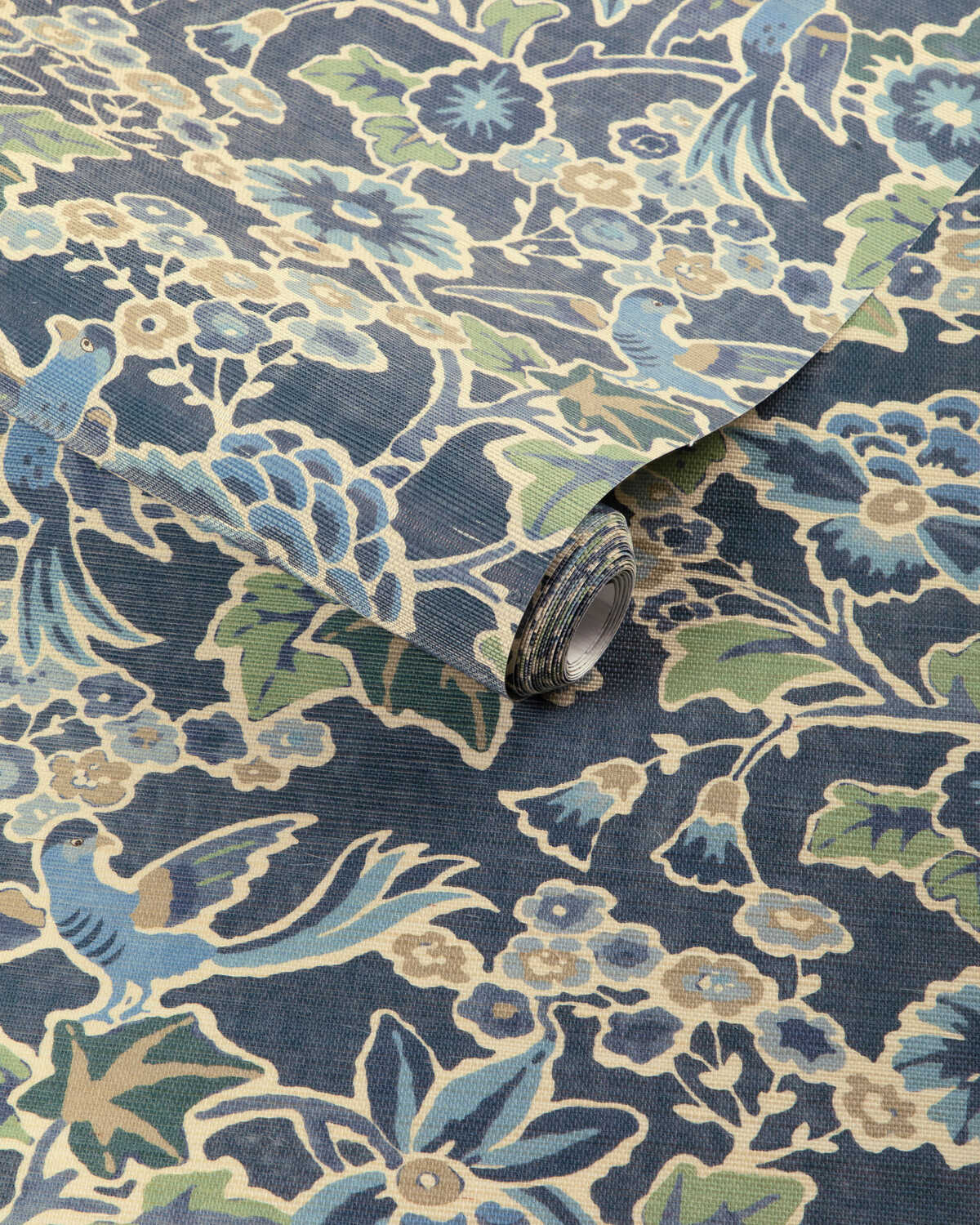 Posy Paper - Denim/Slate - LEE JOFA Wallpaper
