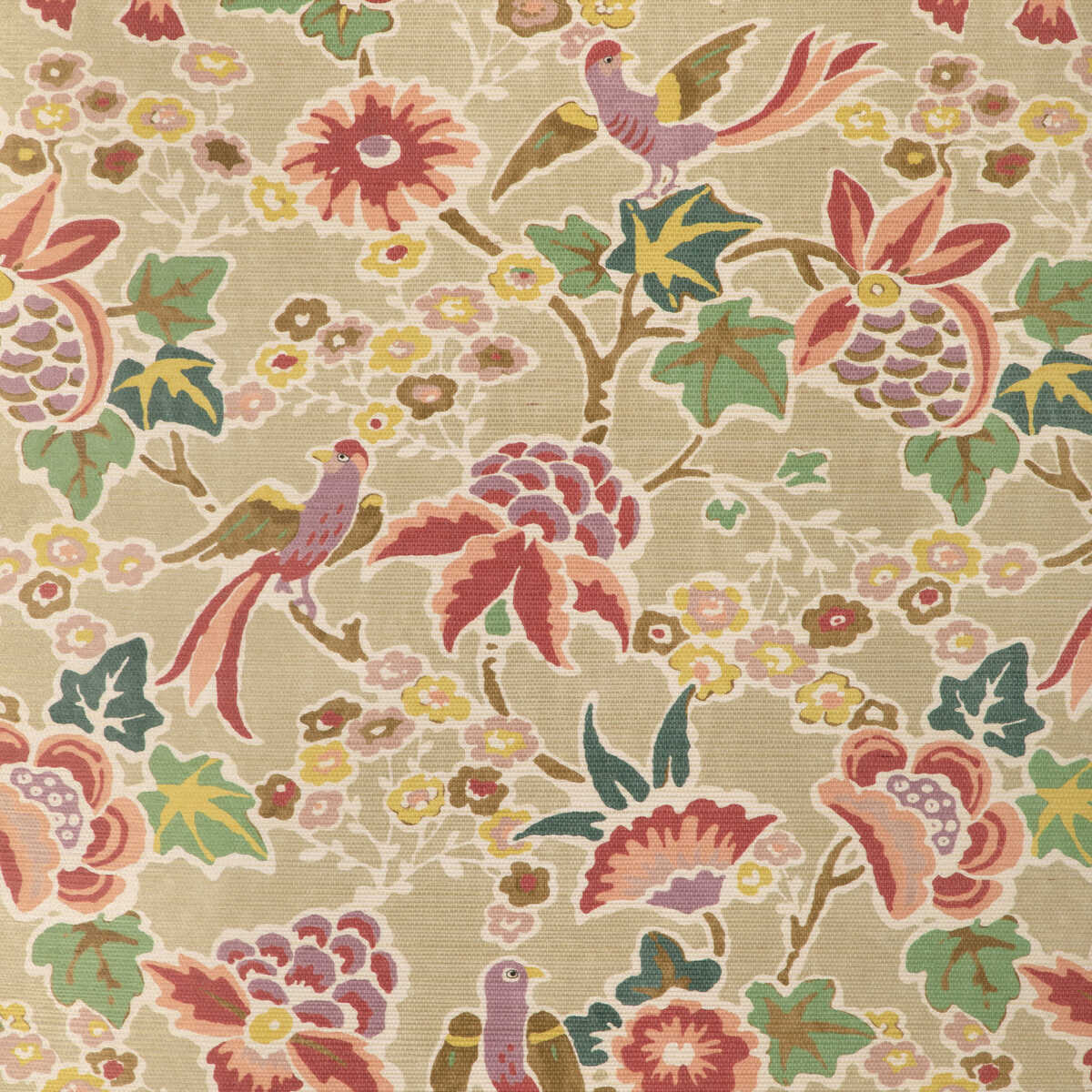 Posy Paper - Berry/Leaf - LEE JOFA Wallpaper