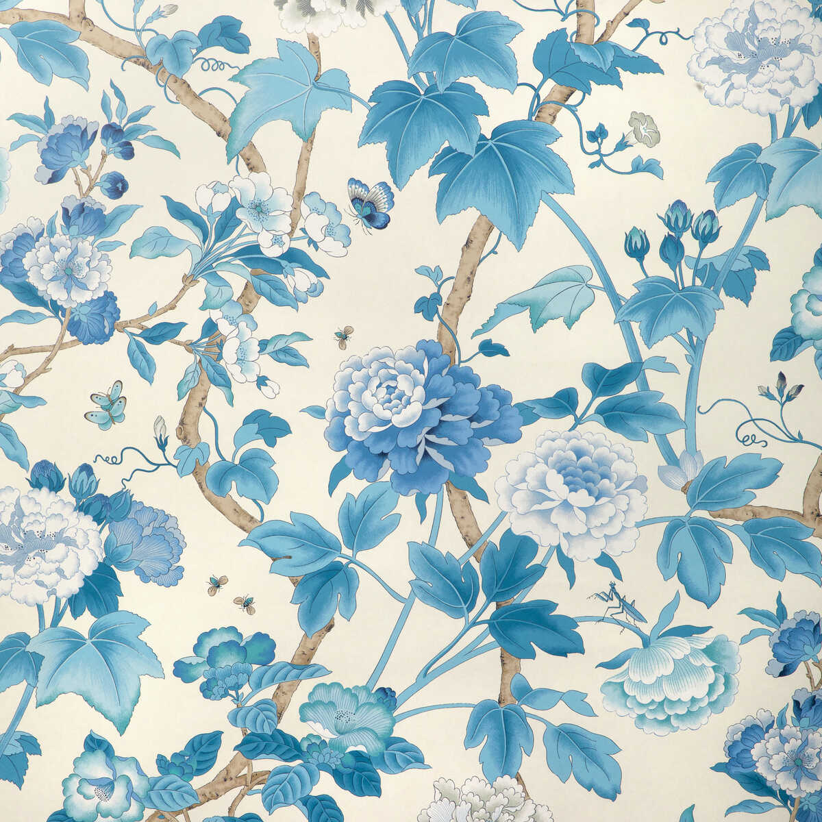 Gardenia Paper - Delft/Sky - LEE JOFA Wallpaper