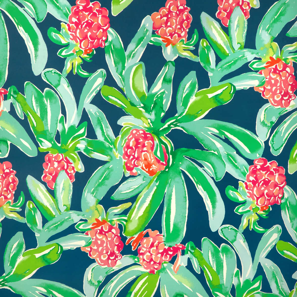 Island Exotic Wp - Navy - LEE JOFA Papel pintado