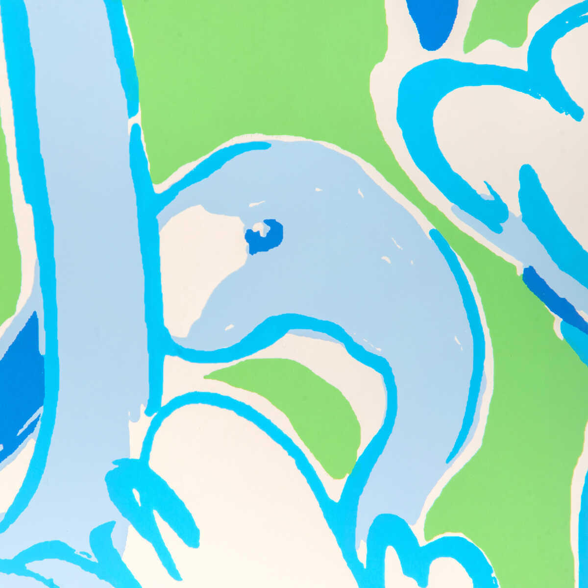 Pink Colony Wp - Green/Blue - LEE JOFA Wallpaper