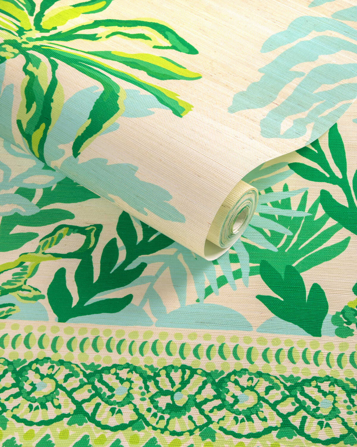 Palms Way Mural Gc - Green - LEE JOFA Wallpaper