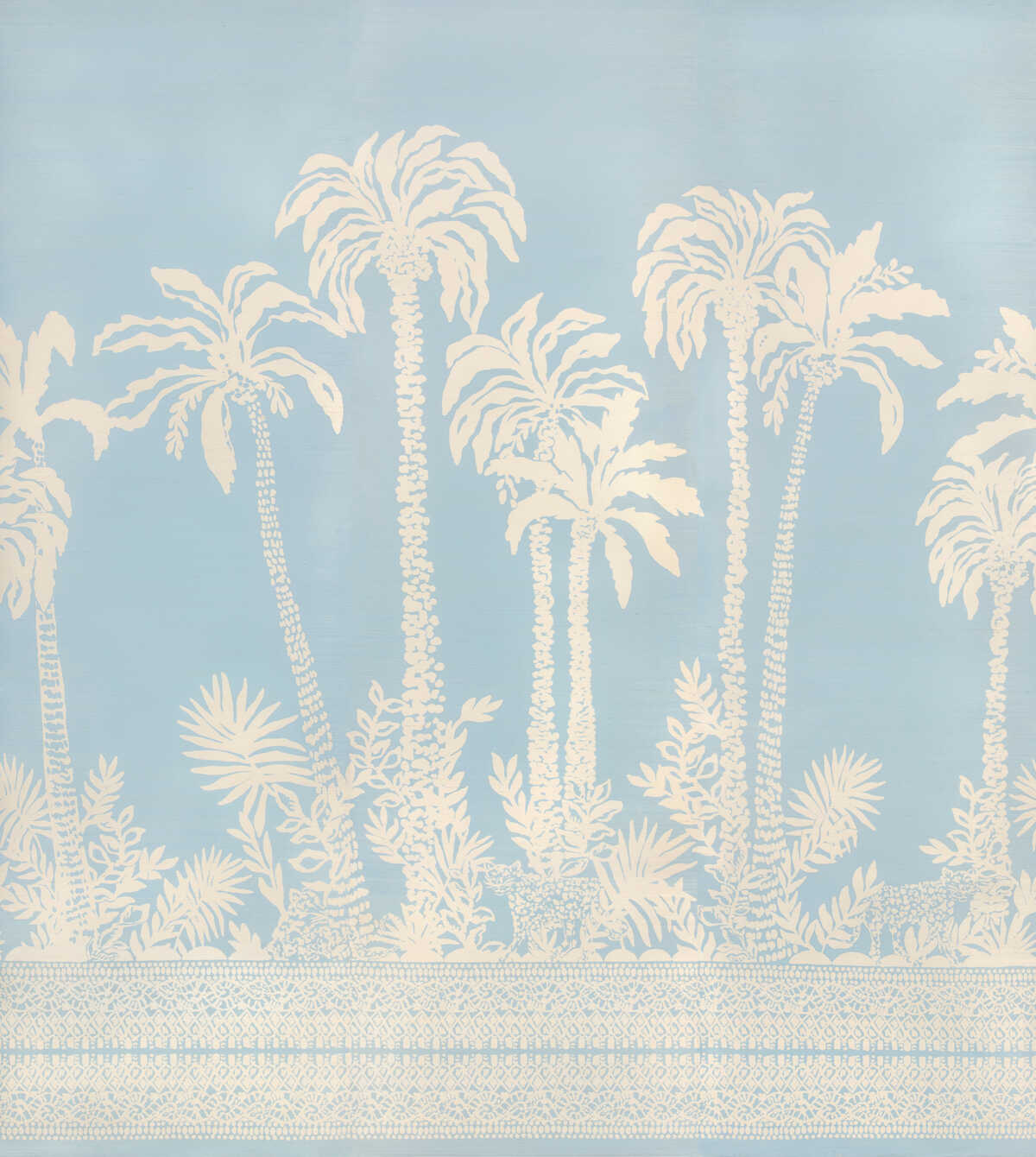 Palms Way Mural Gc - Blue - LEE JOFA Papel pintado