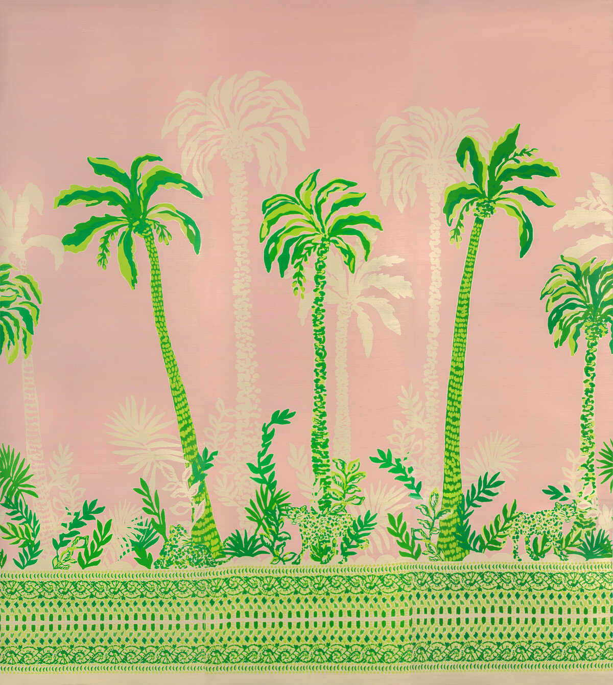 Palms Way Mural Gc - Pink - LEE JOFA Papel pintado
