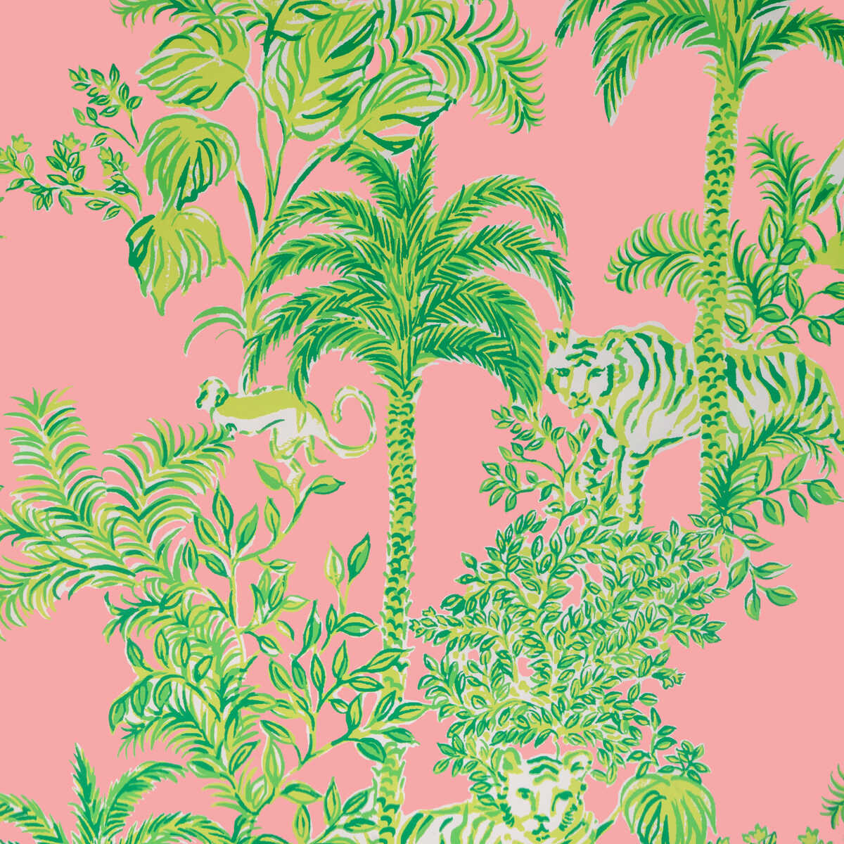 Tiger Queen Wp - Pink - LEE JOFA Papel pintado