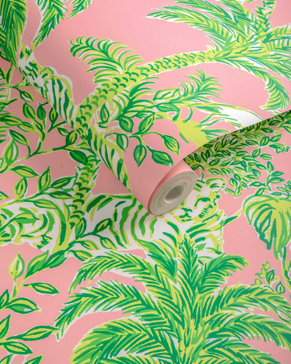 Tiger Queen Wp - Pink - LEE JOFA Papel pintado