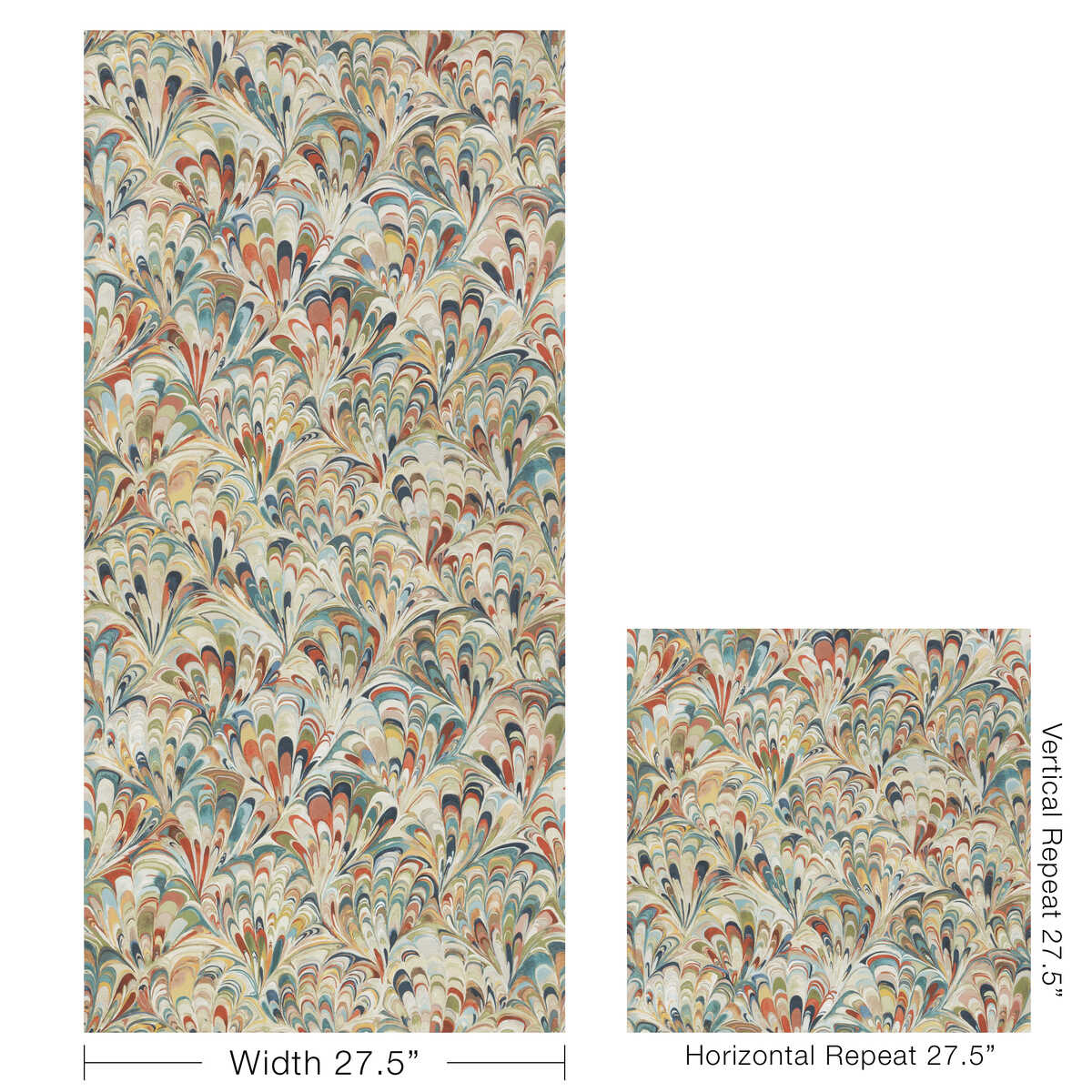 Ellis Paper - Multi - LEE JOFA Papel pintado
