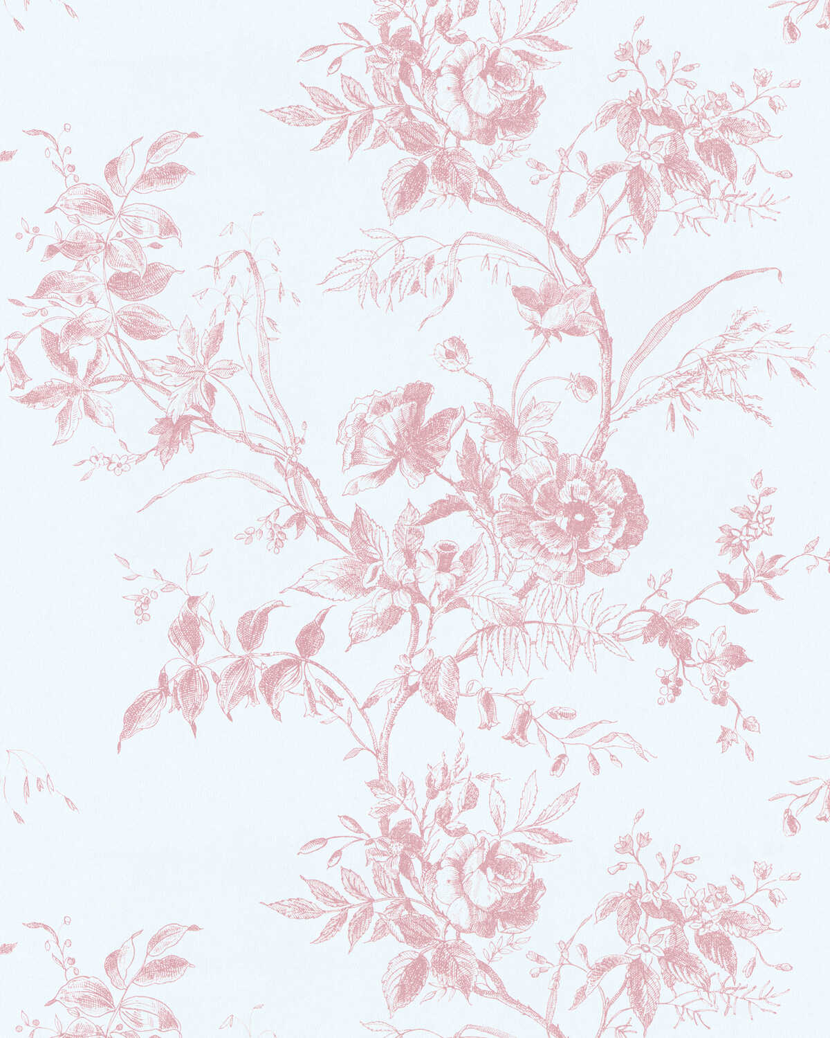 Tea Rose Toile Wp - Rose - LEE JOFA Wallpaper