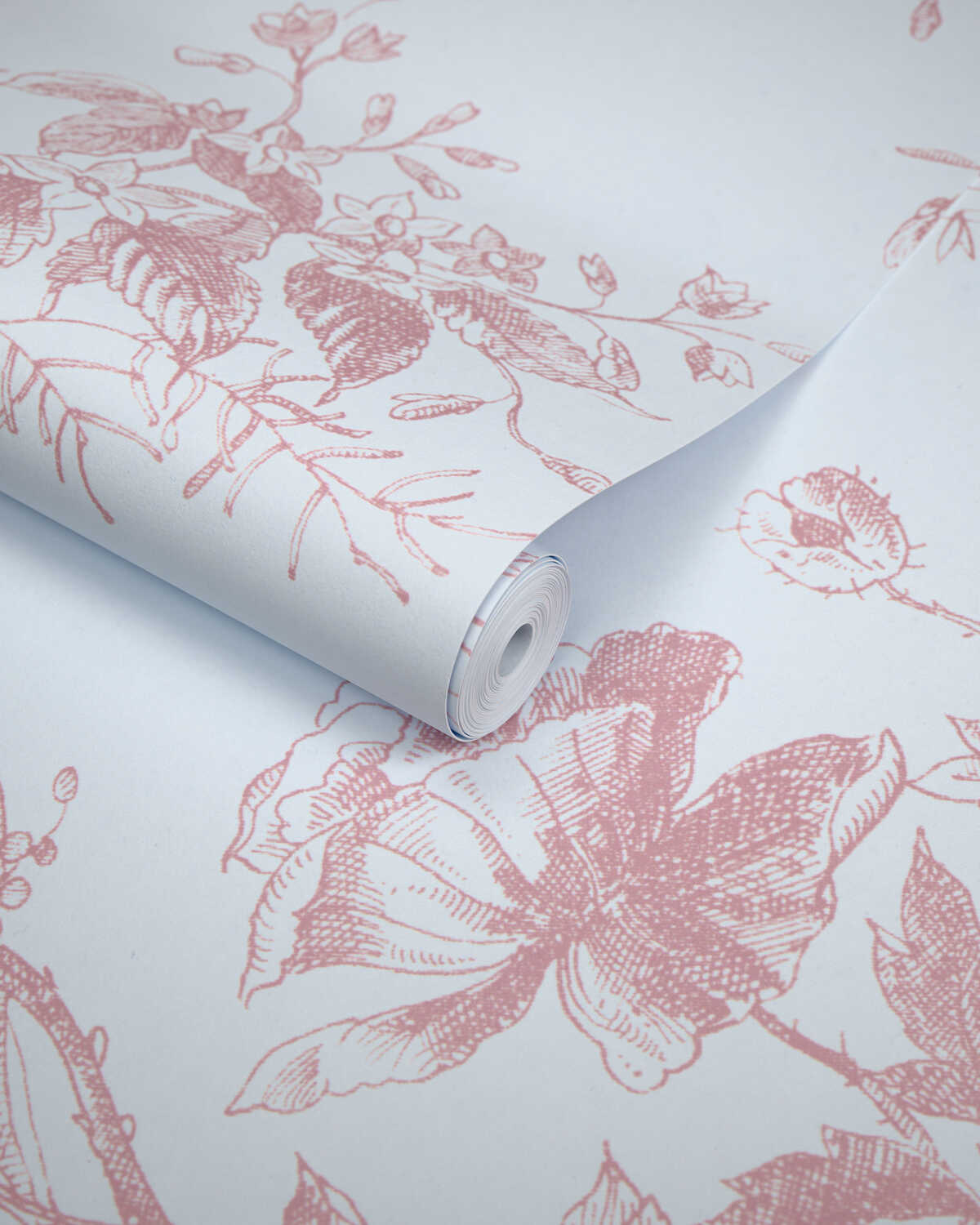 Tea Rose Toile Wp - Rose - LEE JOFA Wallpaper