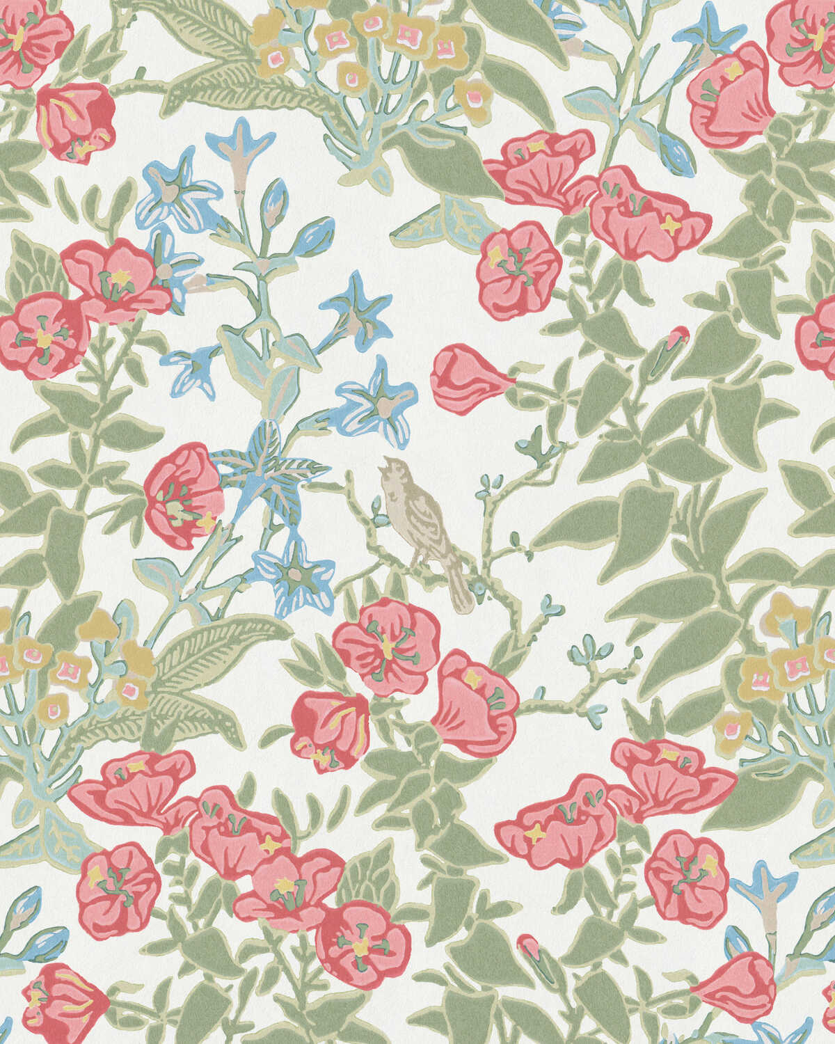 Plumeria Paper - Coral - LEE JOFA Wallpaper