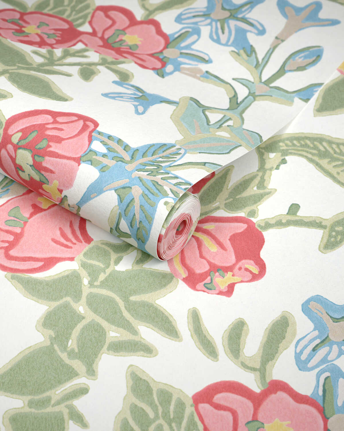 Plumeria Paper - Coral - LEE JOFA Wallpaper