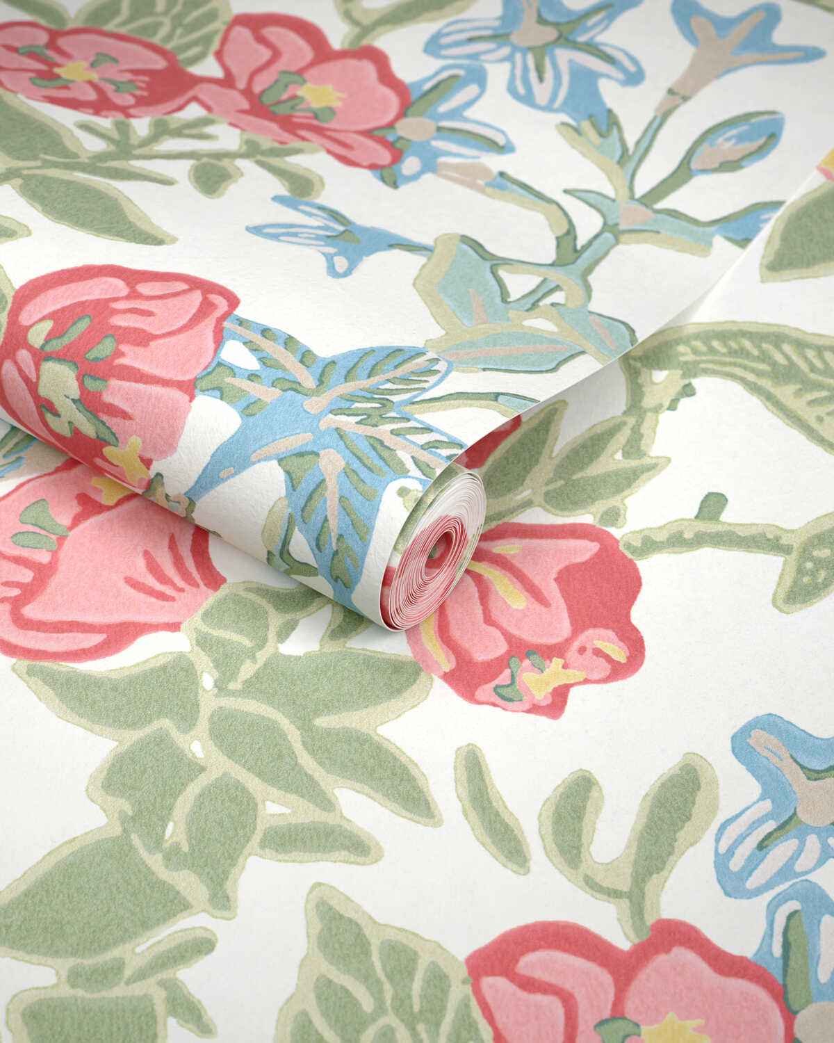Plumeria-Paper-Coral-Lee-Jofa-Wallpaper - LEE JOFA Wallpaper