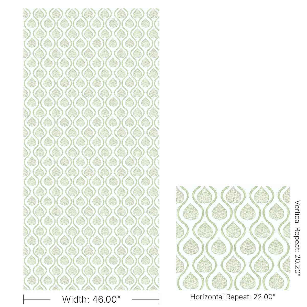 Elsie-Paper-Leaf-Lee-Jofa-Wallpaper - LEE JOFA Wallpaper