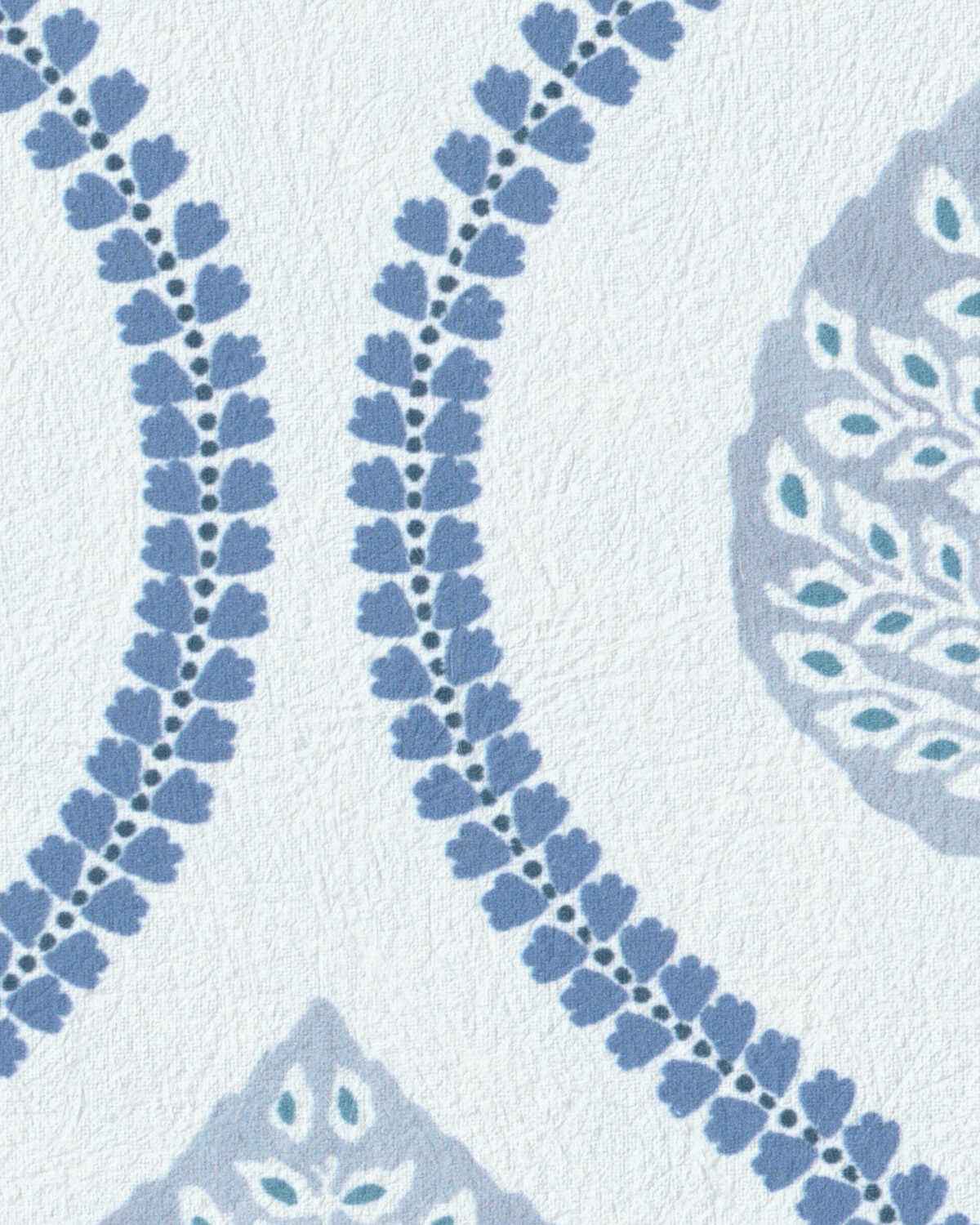 Elsie-Paper-Blue-Lee-Jofa-Wallpaper - LEE JOFA Wallpaper