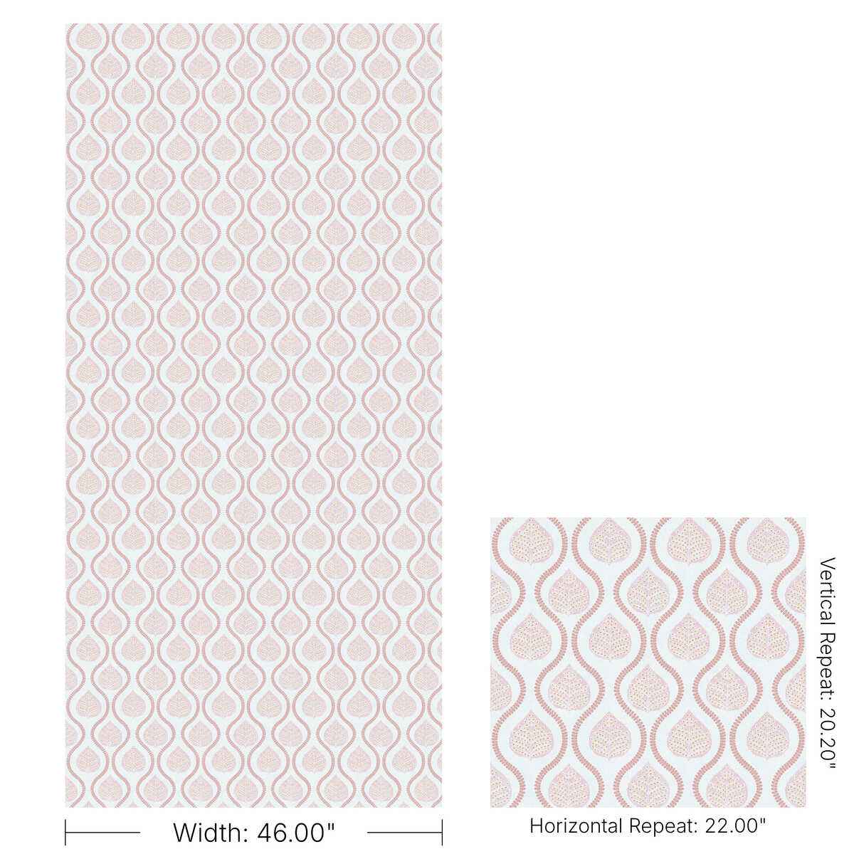 Elsie-Paper-Pink-Lee-Jofa-Wallpaper - LEE JOFA Wallpaper