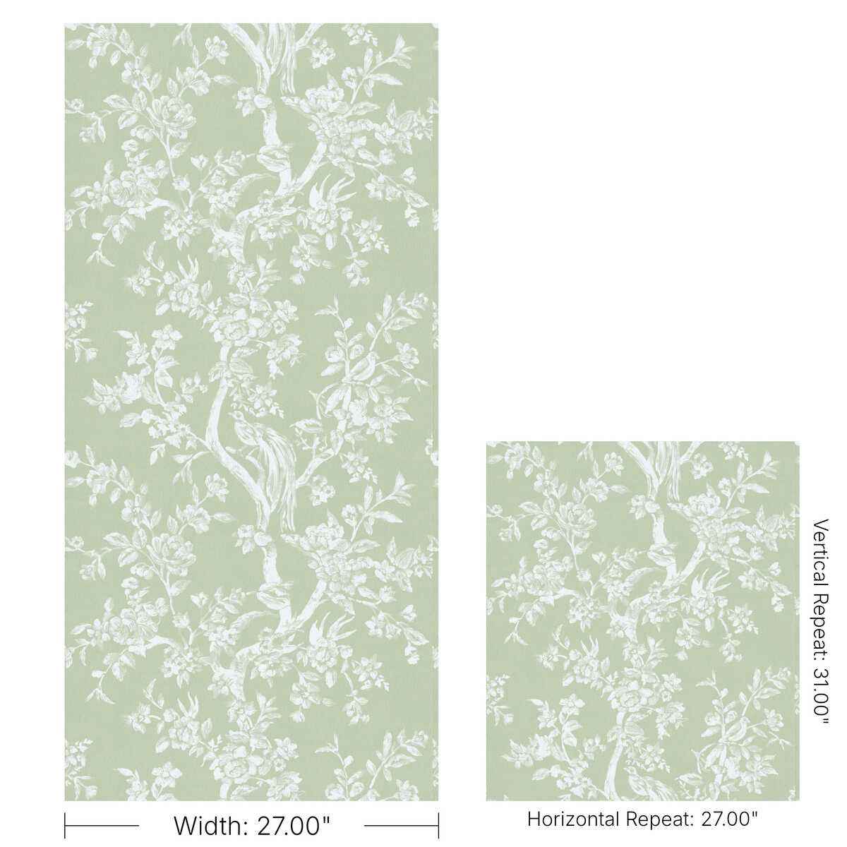 Camellia-Toile-Wp-Pear-Lee-Jofa-Wallpaper - LEE JOFA Wallpaper