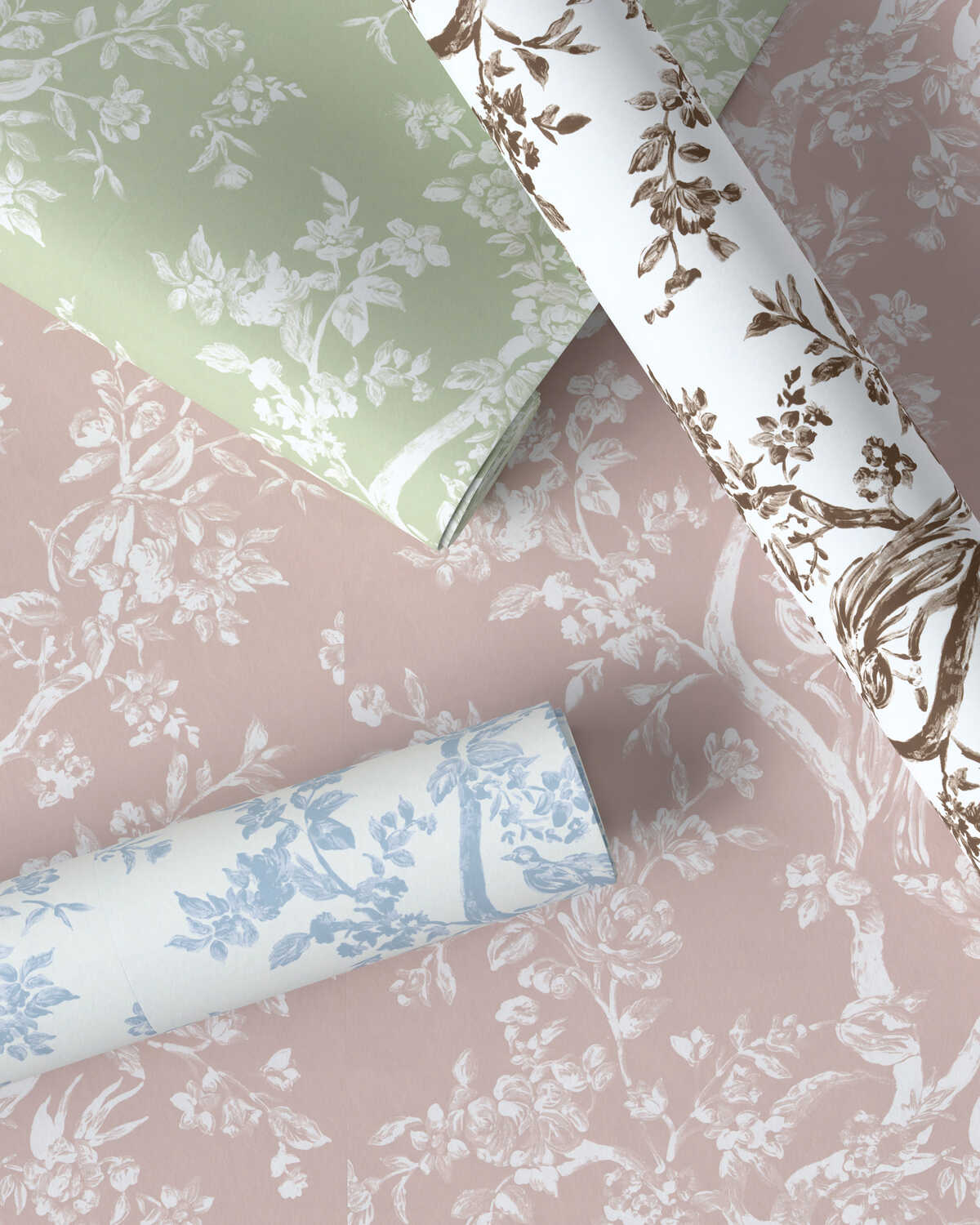 Camellia Toile Wp - Pear - LEE JOFA Wallpaper