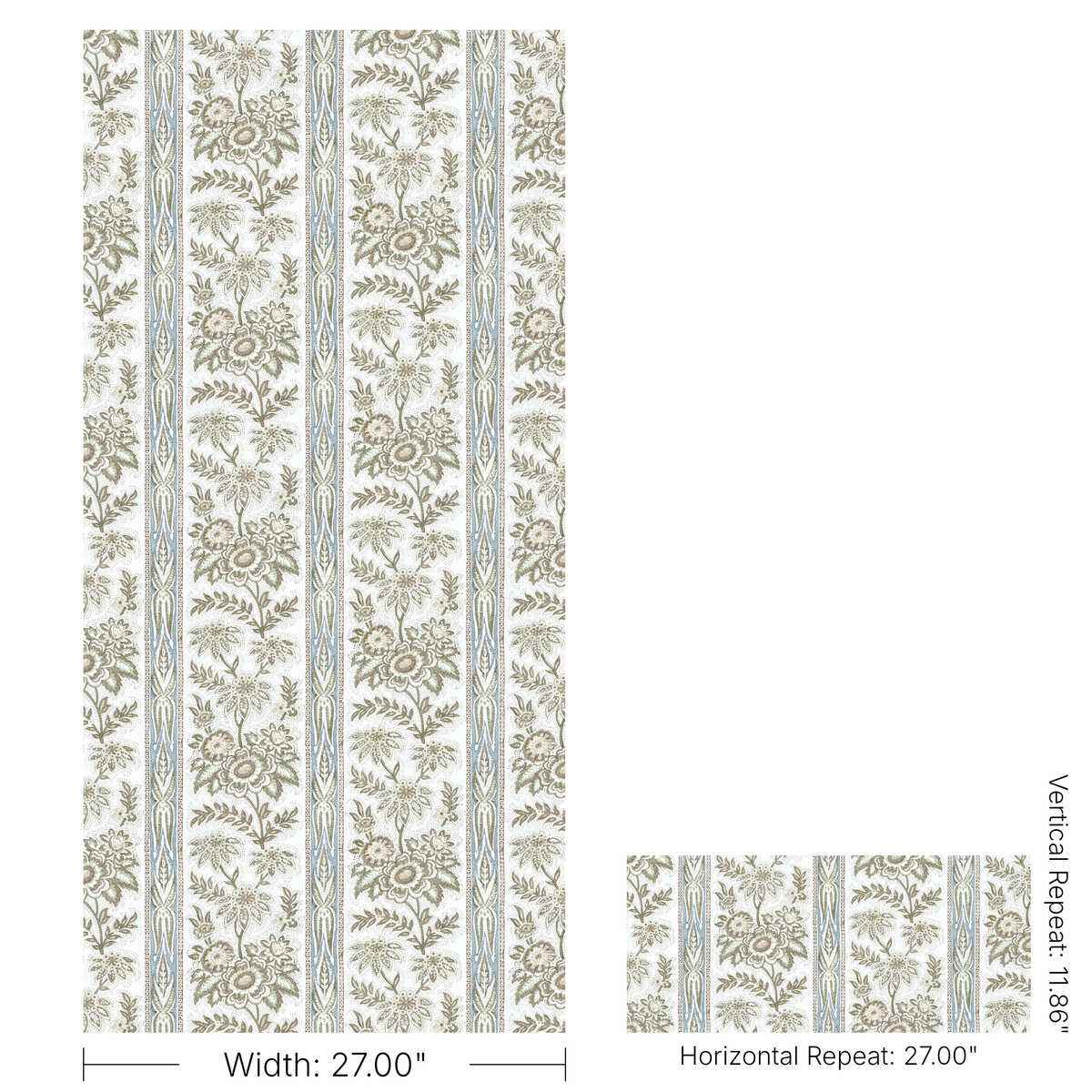 Margaux-Paper-Moss-Lee-Jofa-Wallpaper - LEE JOFA Wallpaper