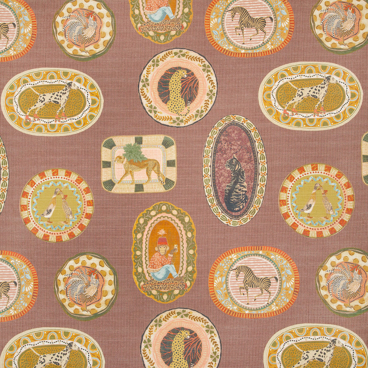 p6870-menagerie-burgundy-pindler - Pindler Fabric
