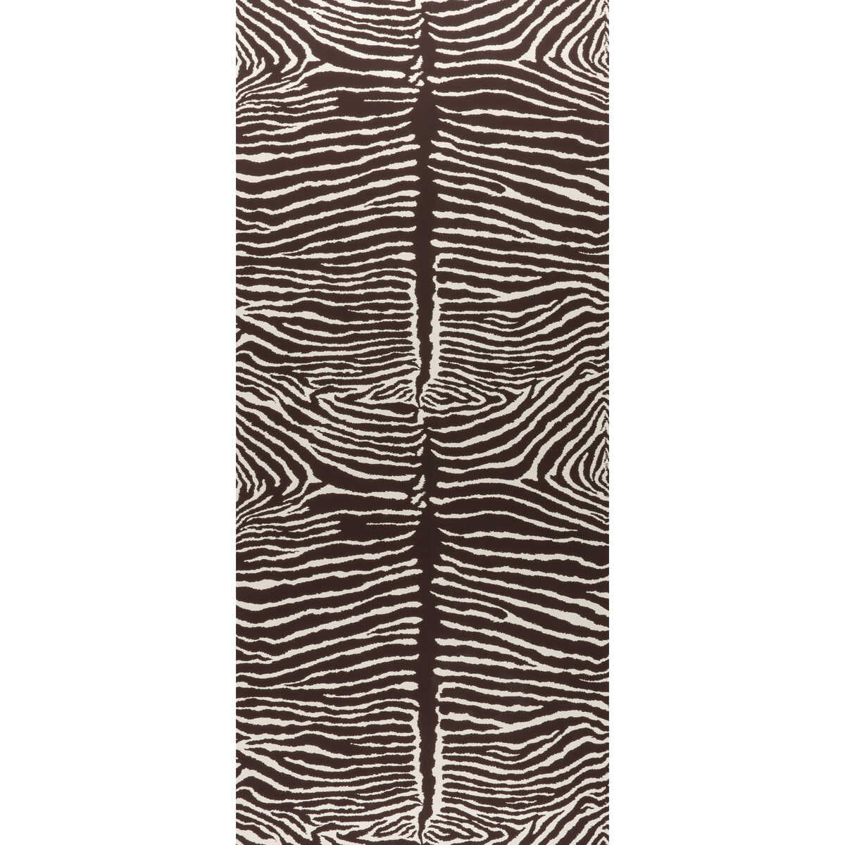 Le Zebre - Brown - BRUNSCHWIG & FILS Wallpaper