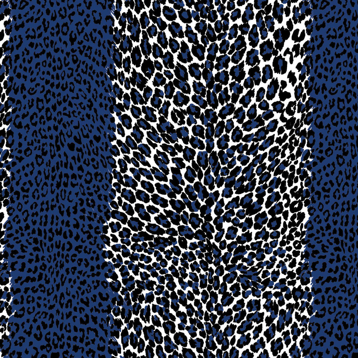 Leopard - Blue - BRUNSCHWIG & FILS Wallpaper
