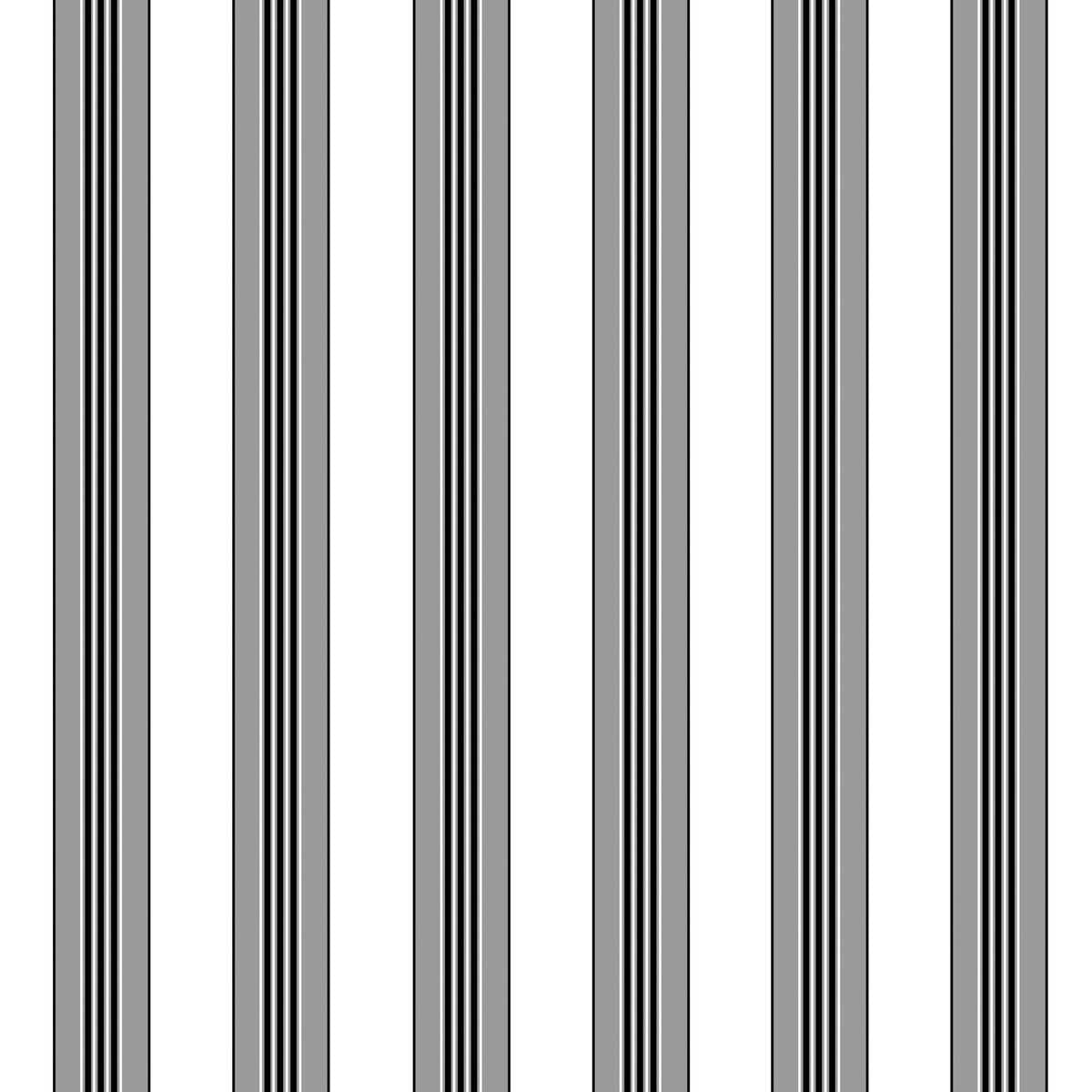 Rayure Lione - Grey - BRUNSCHWIG & FILS Wallpaper