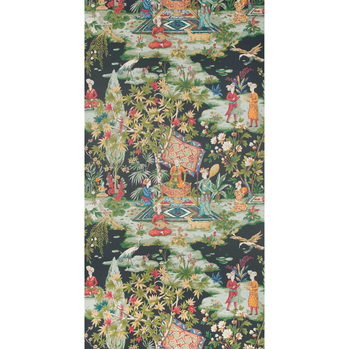 Lodi Garden - Onyx - BRUNSCHWIG & FILS Wallpaper