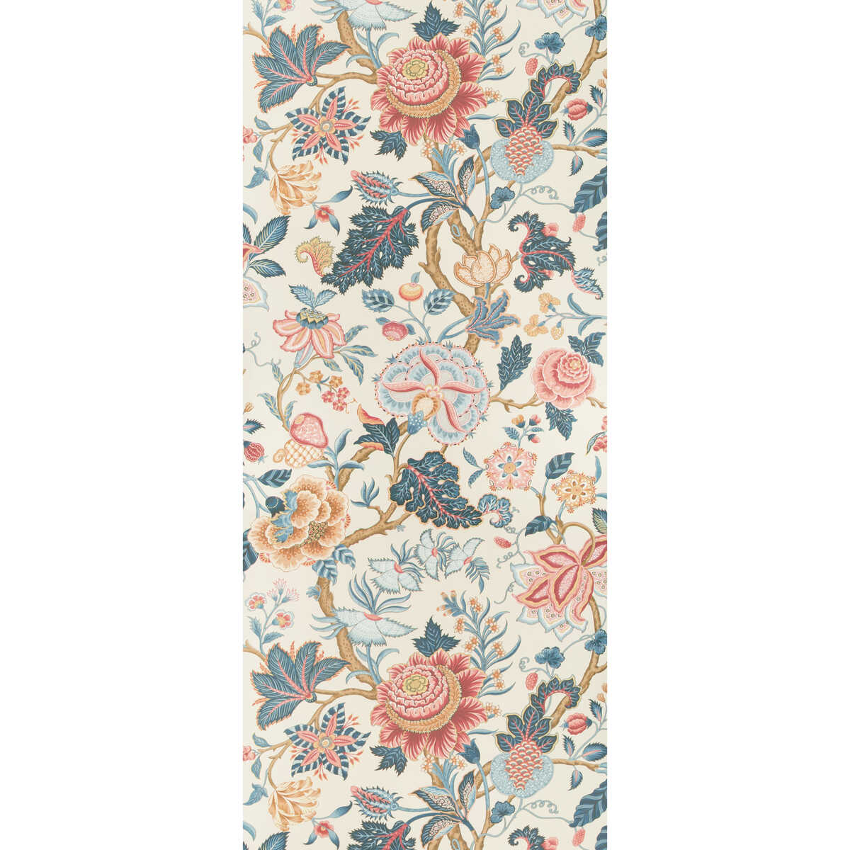 Nizam - Red/Blue - BRUNSCHWIG & FILS Wallpaper
