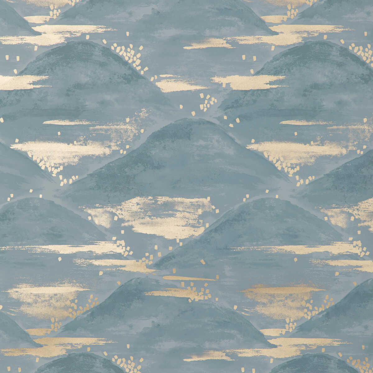 La Brume - Blue - BRUNSCHWIG & FILS Wallpaper