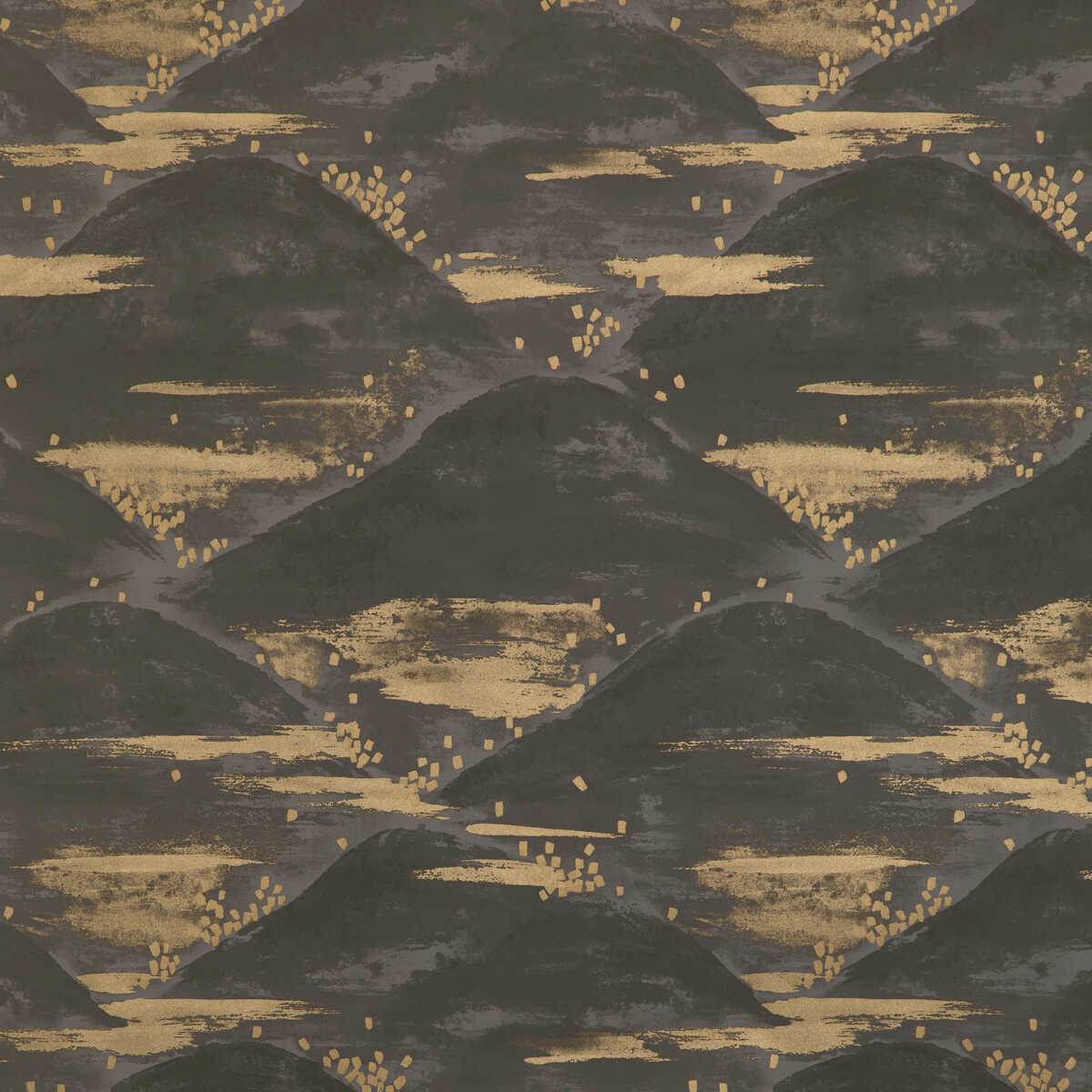 La Brume - Iron - BRUNSCHWIG & FILS Wallpaper