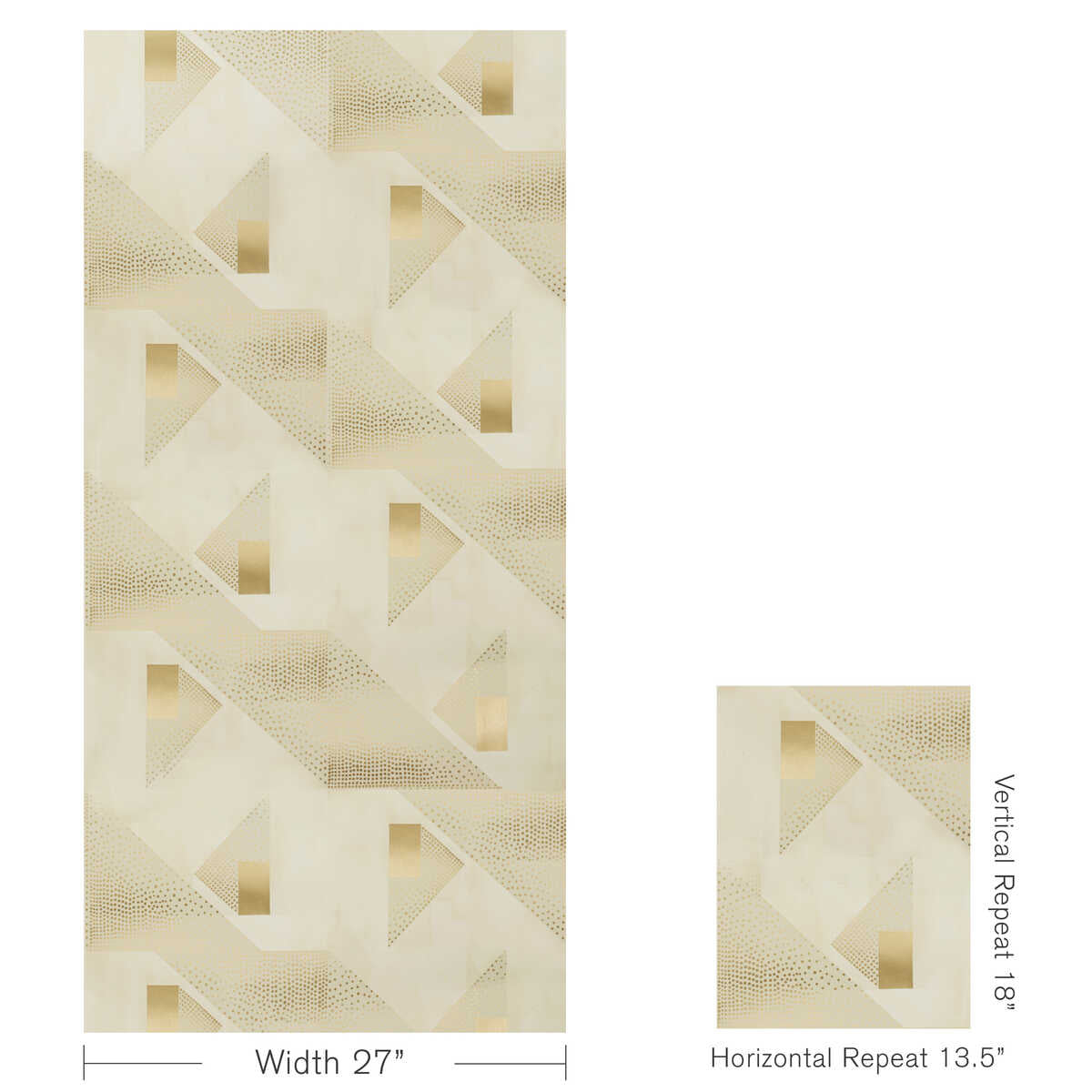 Le Tonnerre - Beige - BRUNSCHWIG & FILS Wallpaper