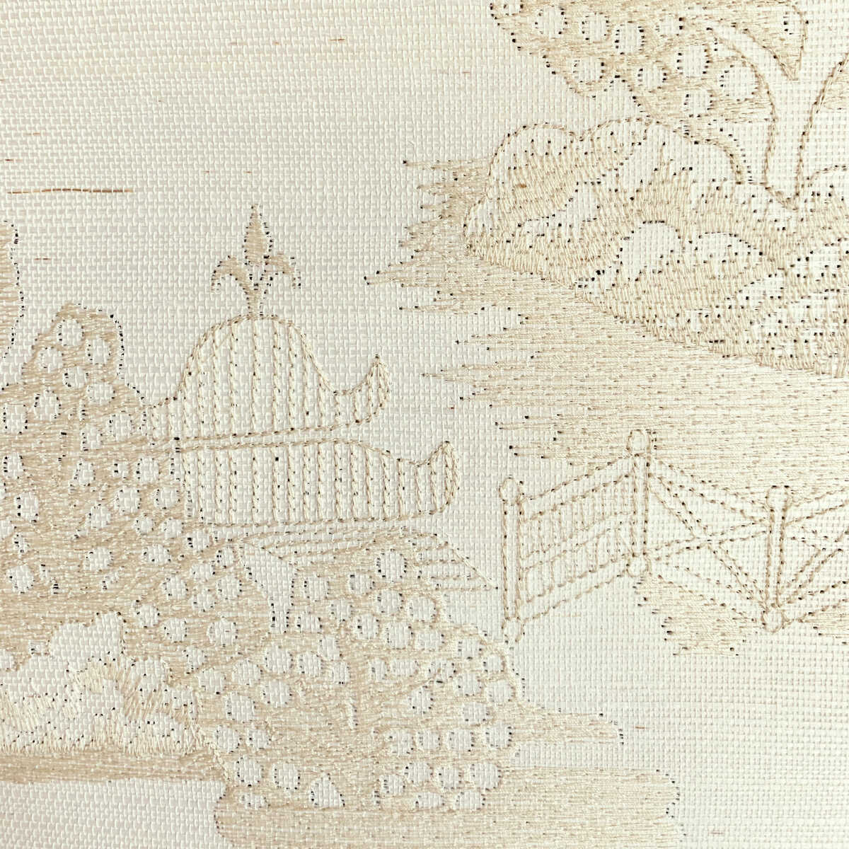 La Pagode - Beige - BRUNSCHWIG & FILS Papel pintado