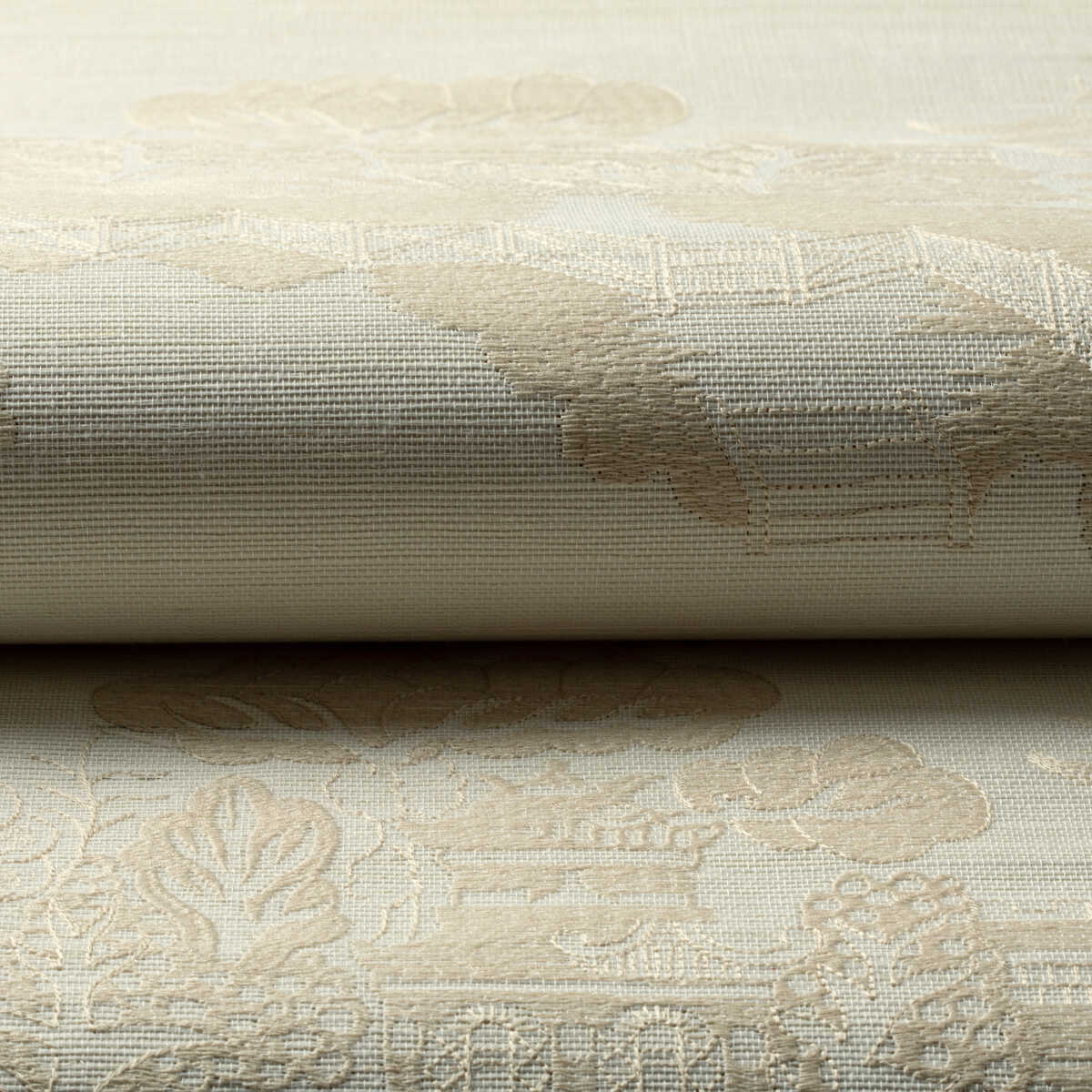 La Pagode - Beige - BRUNSCHWIG & FILS Papel pintado