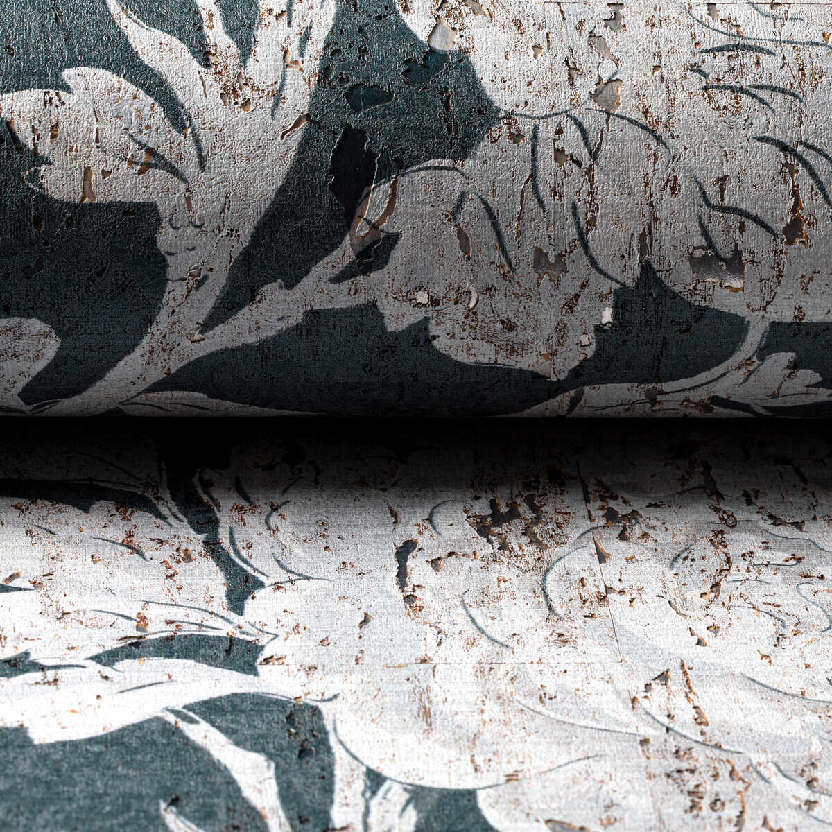 Les Pivoines - Teal - BRUNSCHWIG & FILS Wallpaper