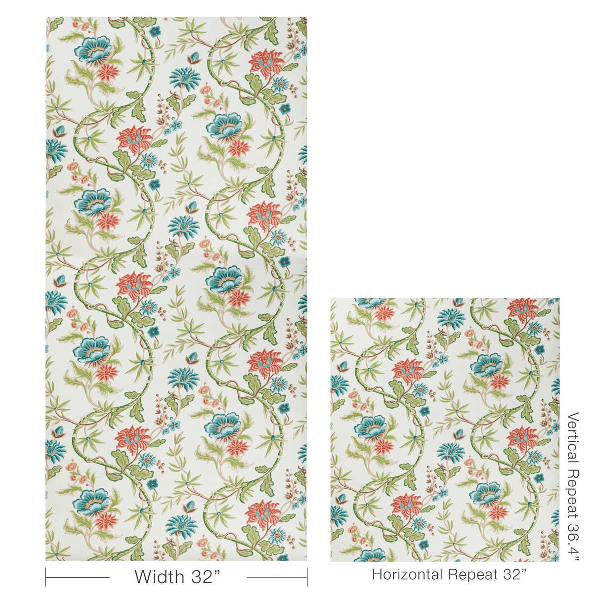 Veronique - Spring - BRUNSCHWIG & FILS Wallpaper